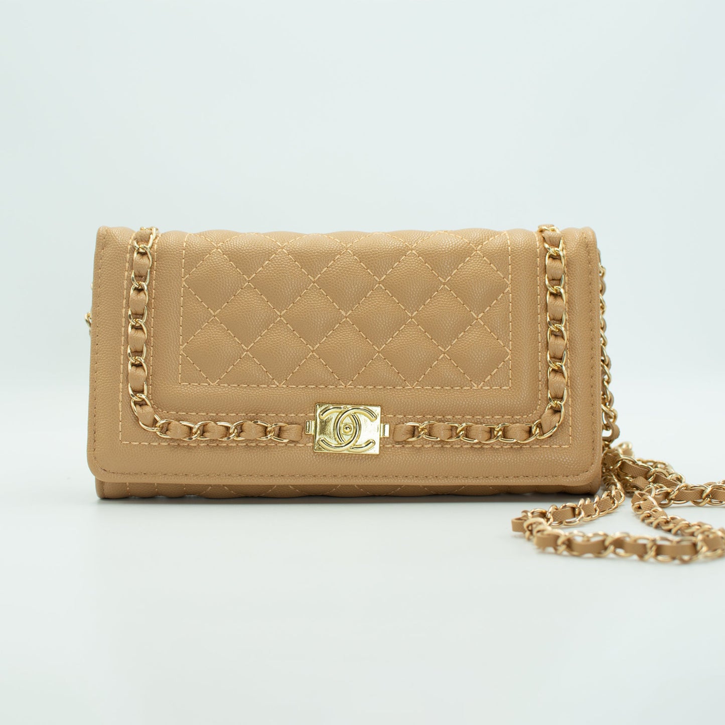 Chanel Quilted Beige Wallet