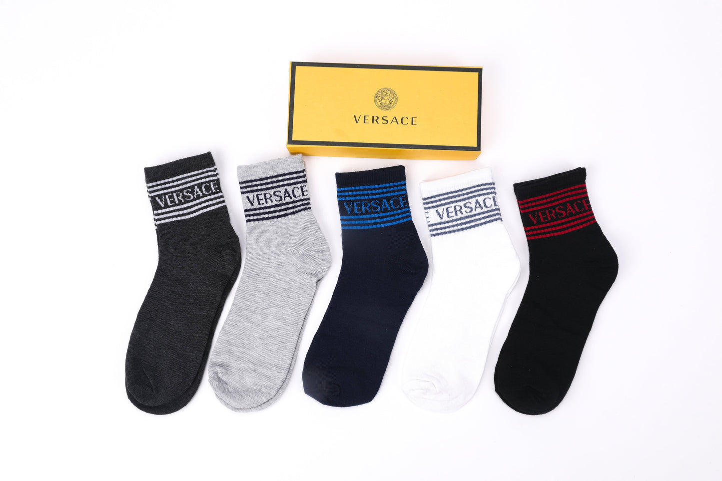 Versace Medusa Socks Set - Set of 5