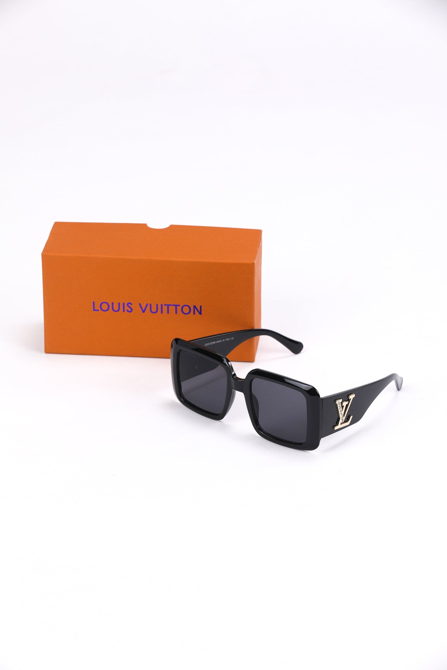 Louis Vuitton Black Monogram Square Sunglasses