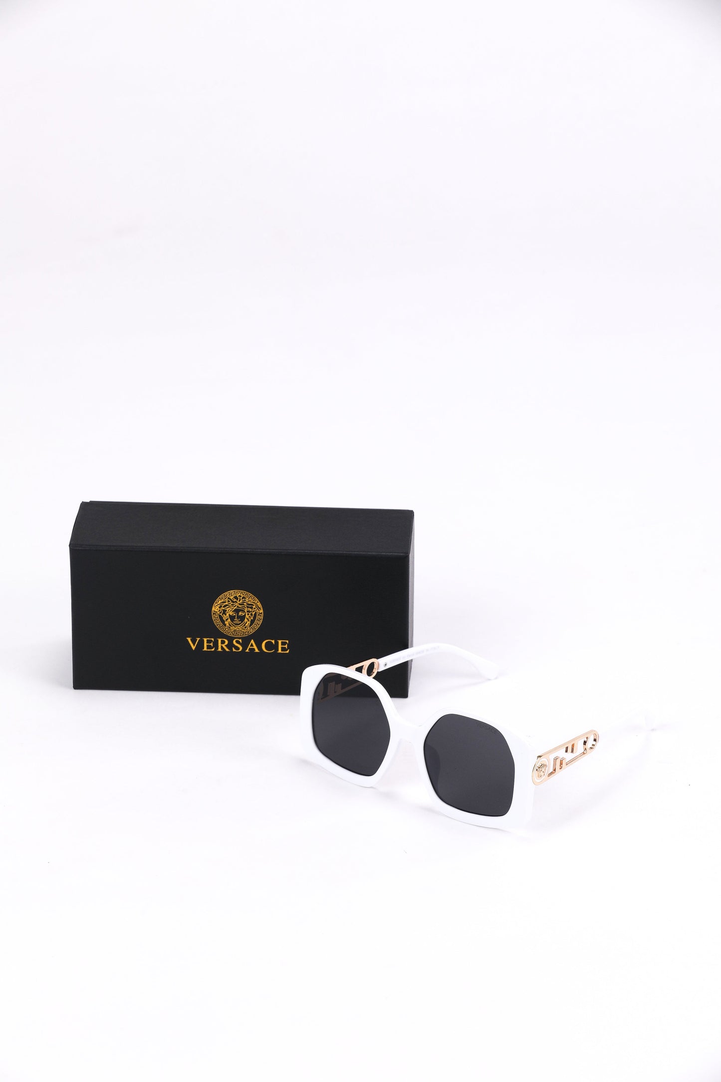 Versace Geometric Chain Sunglasses