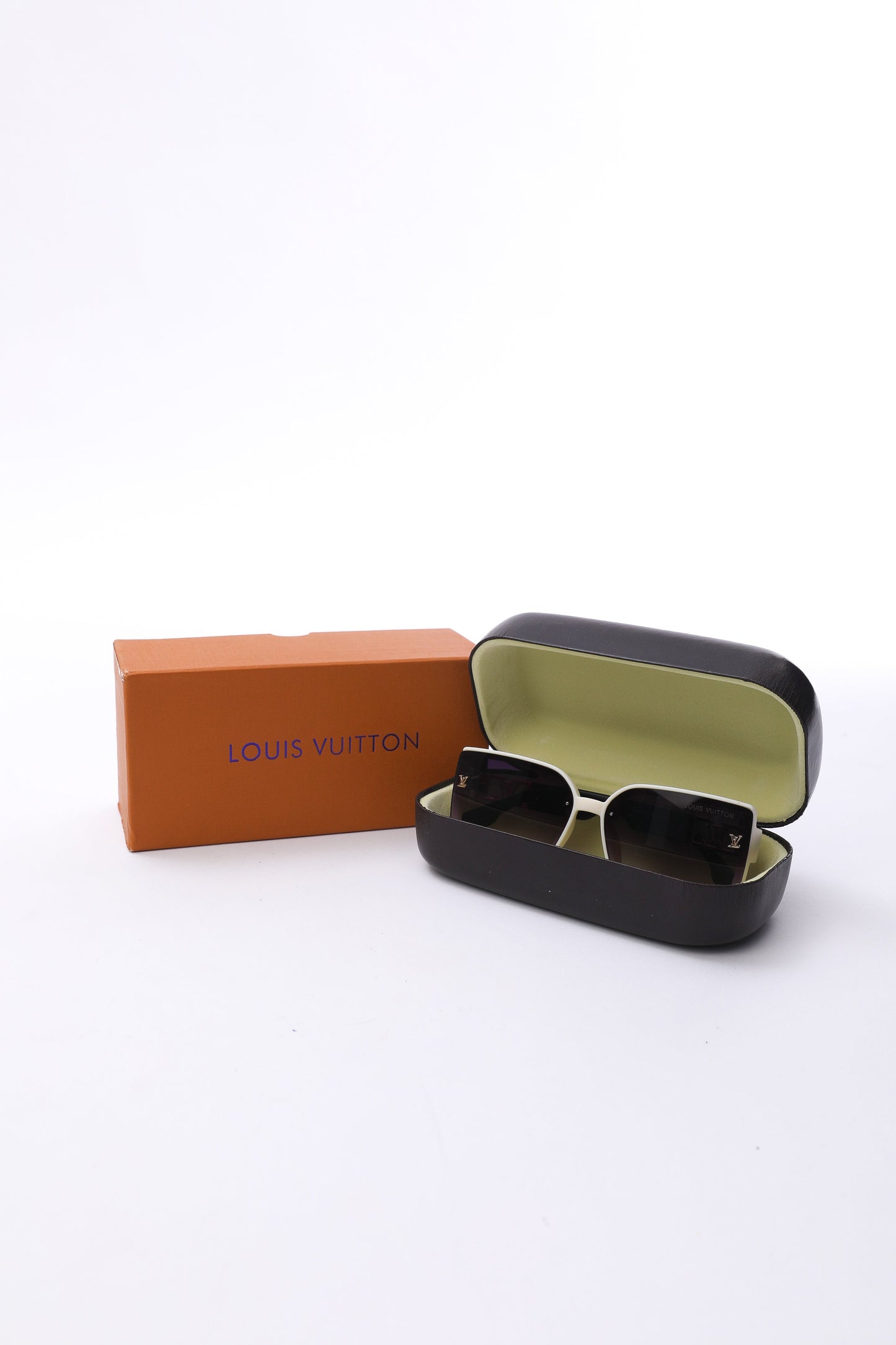 Louis Vuitton White Rectangular Sunglasses