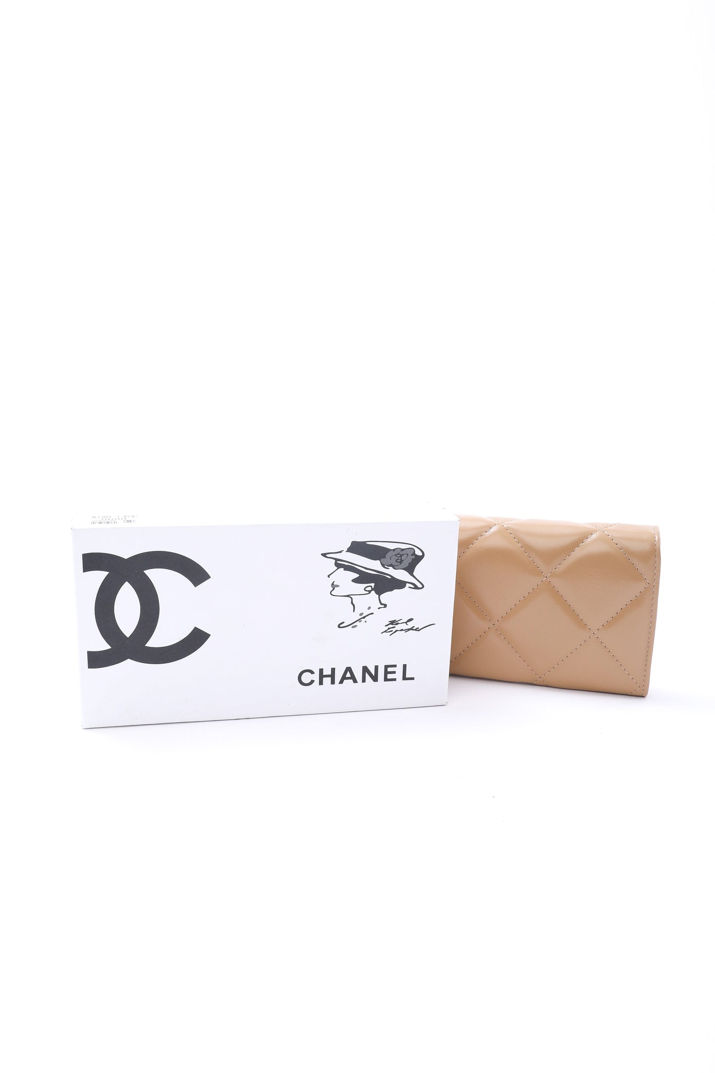 Chanel Beige Quilted Wallet