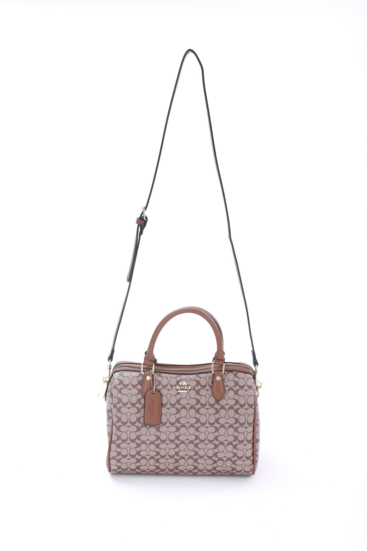 Coach Signature Brown Satchel Bag