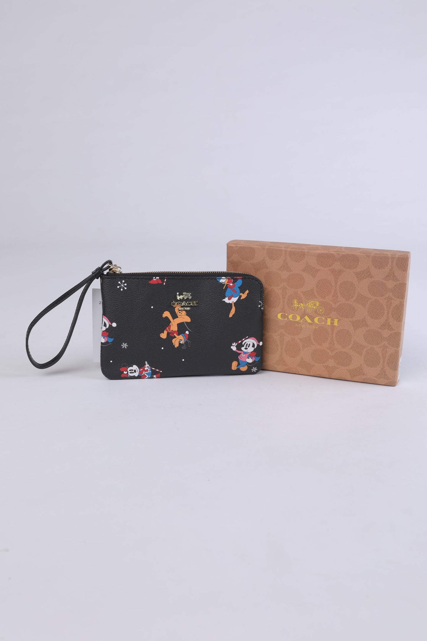 Coach Disney Mickey & Friends Leather Wristlet