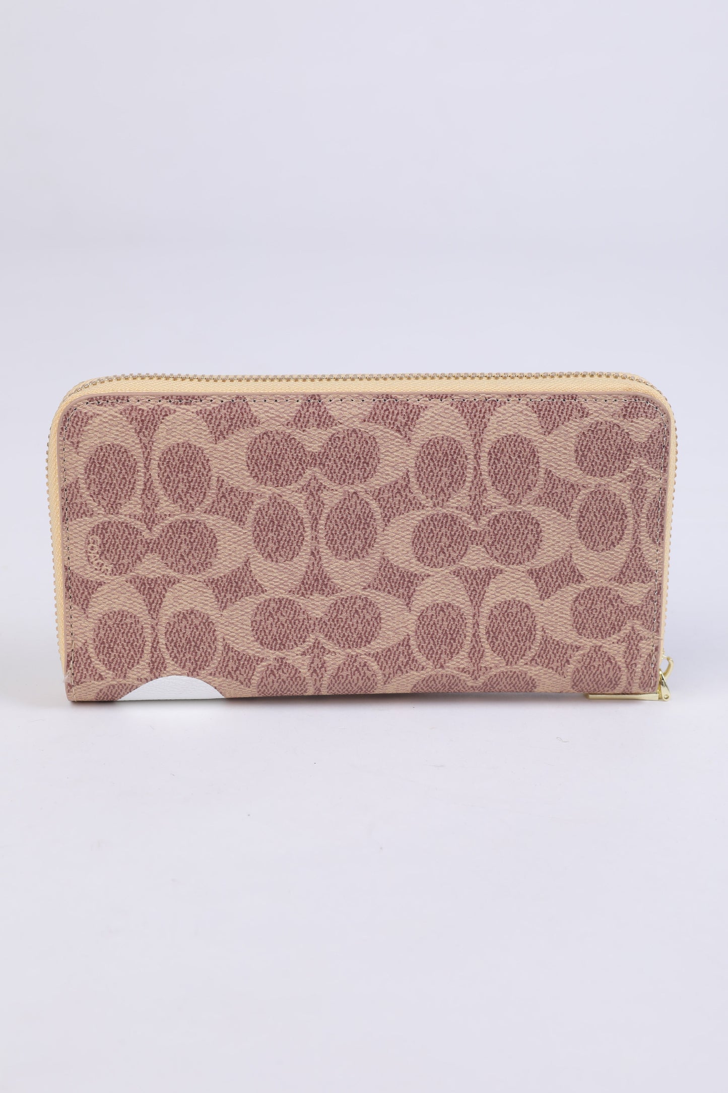 Coach Signature Floral Zip-Around Wallet