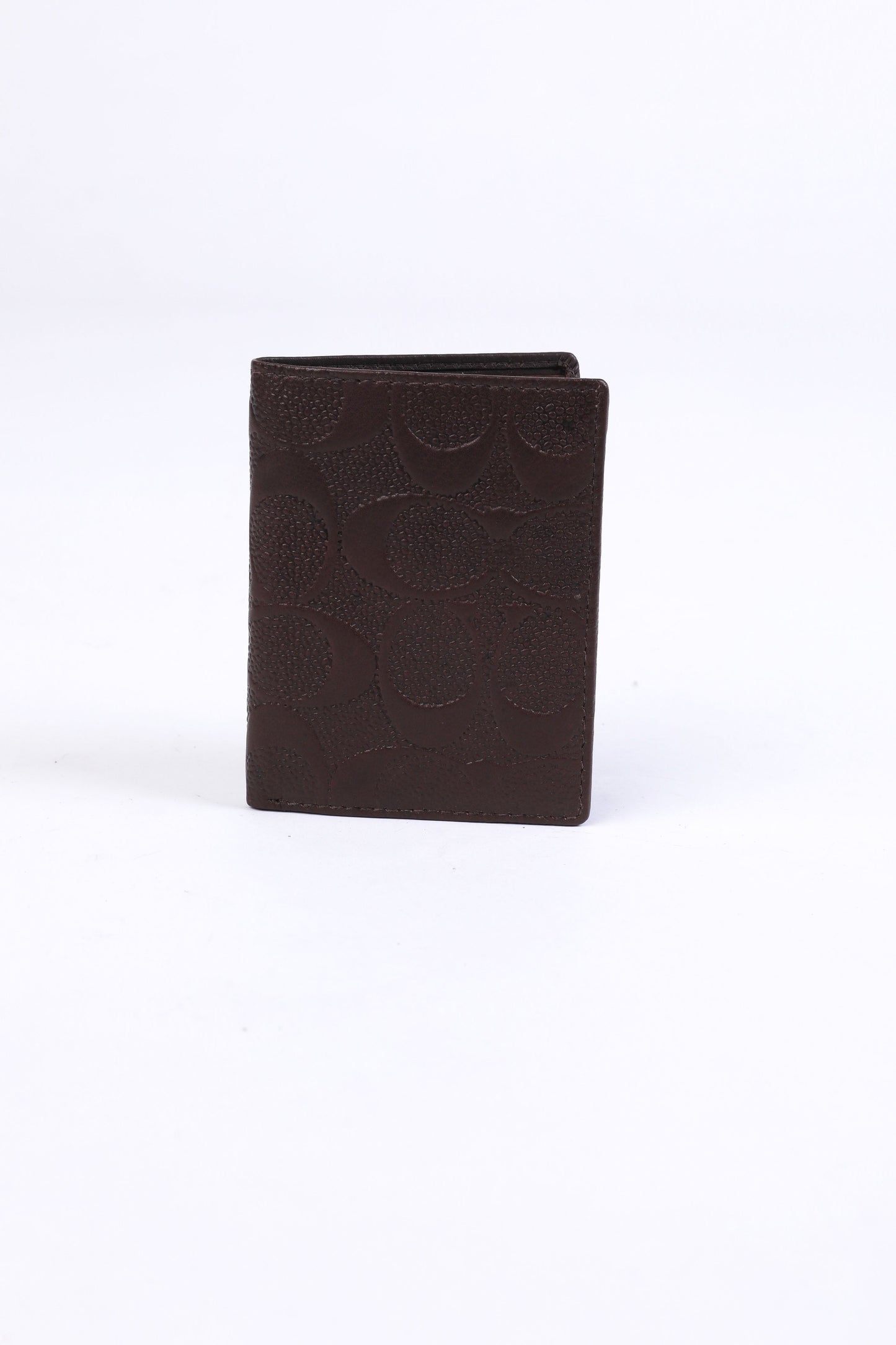 Coach Signature Leather Wallet – Dark Brown