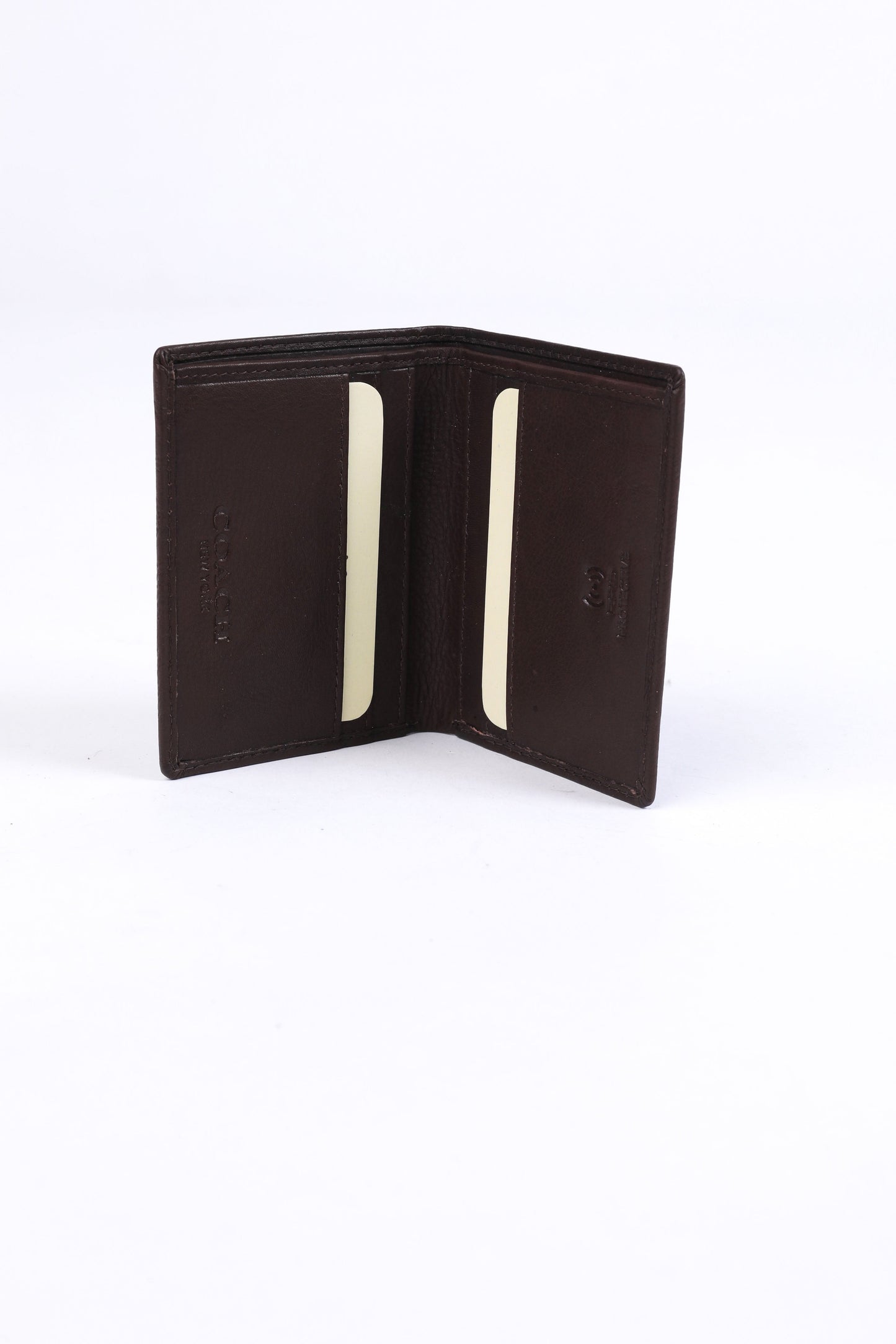 Coach Signature Leather Wallet – Dark Brown