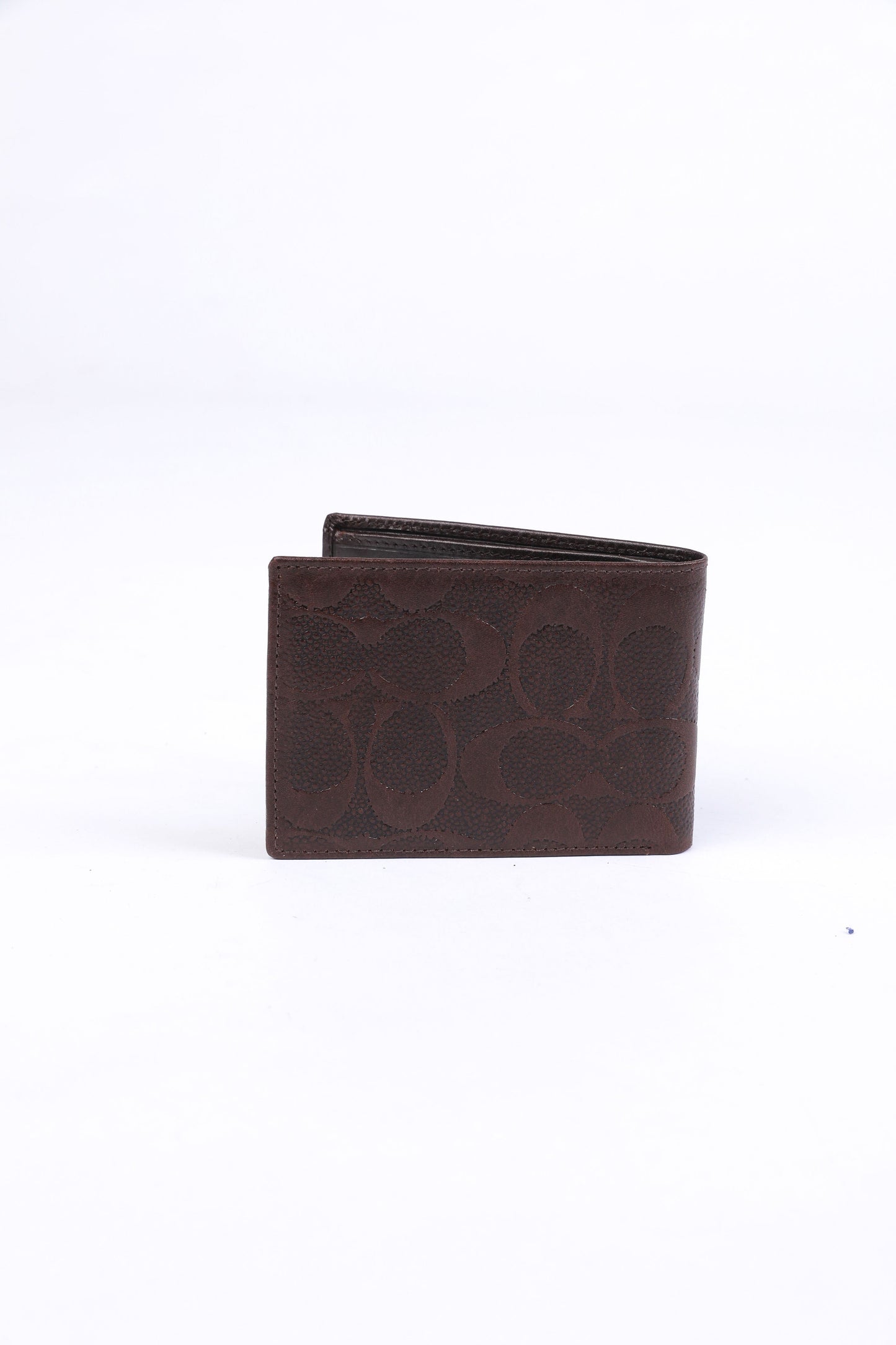 Coach Signature Embossed Leather Wallet – Brown