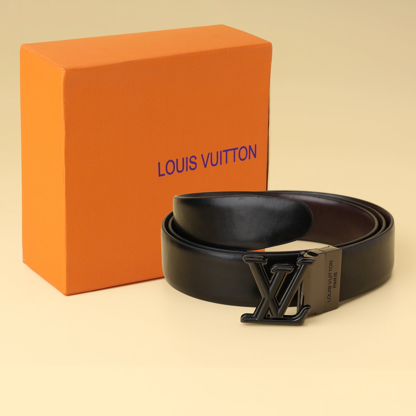 Vuitton Onyx Black Signature Belt