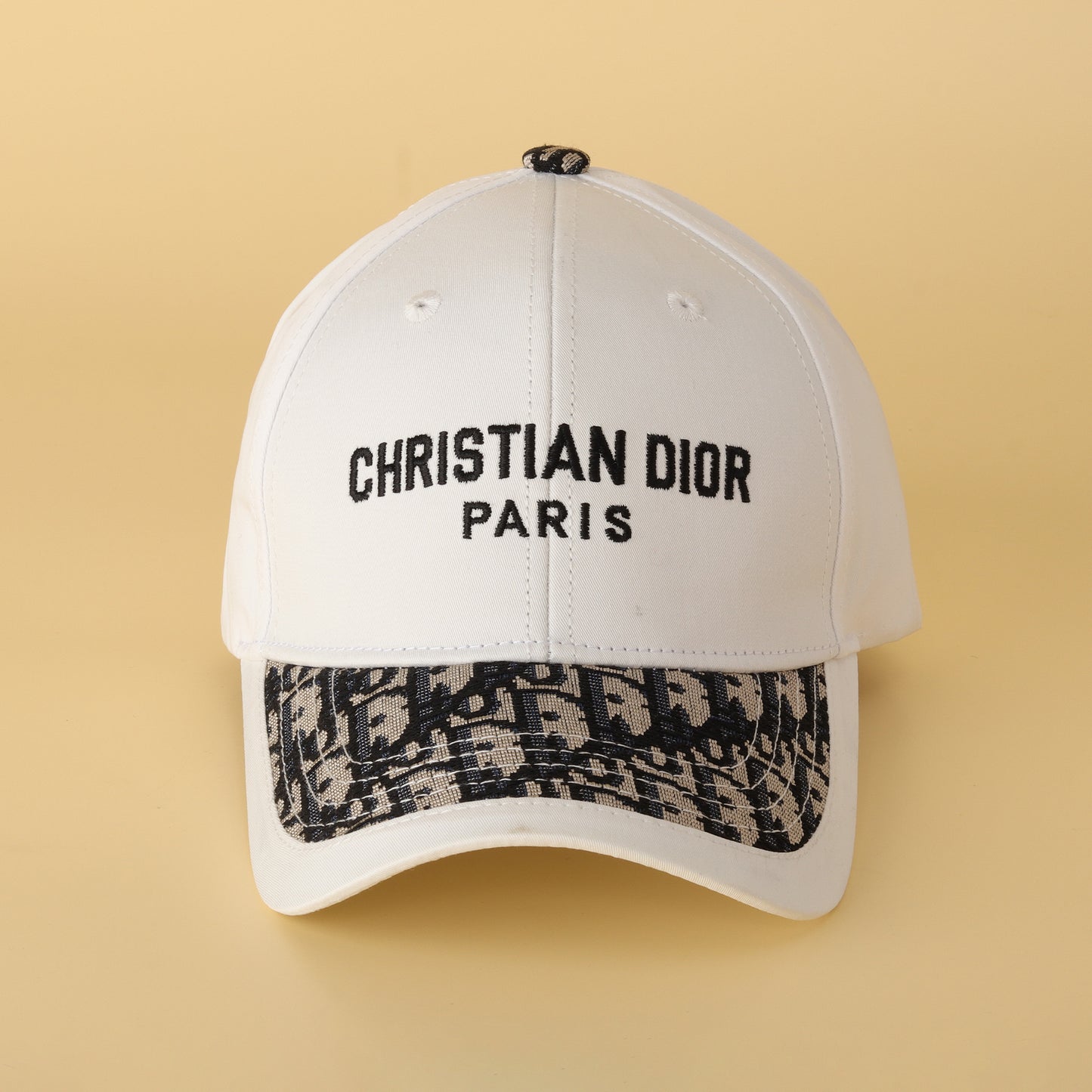 Paris White Designer Cap