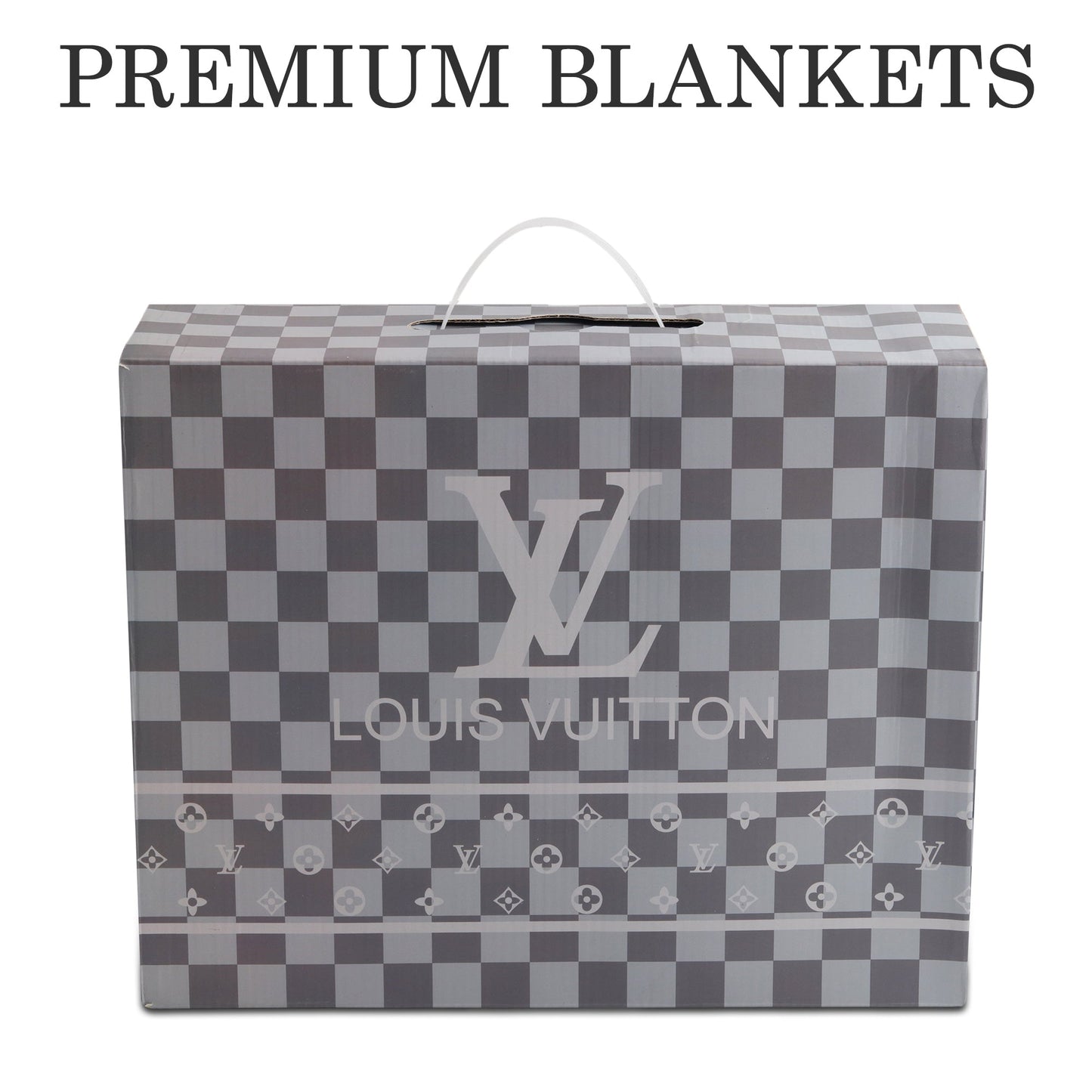 Damier Noir Throw AC Blanket