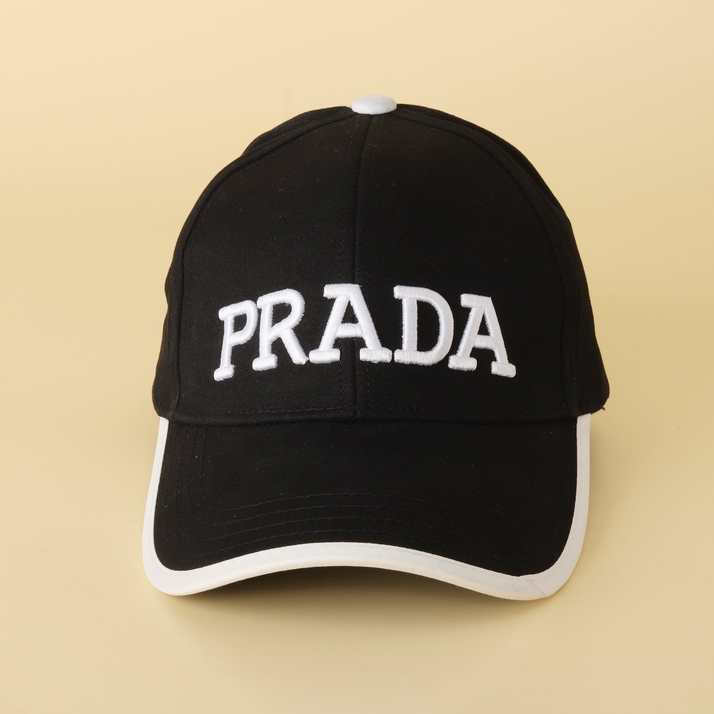 Bold Black & White Baseball Cap