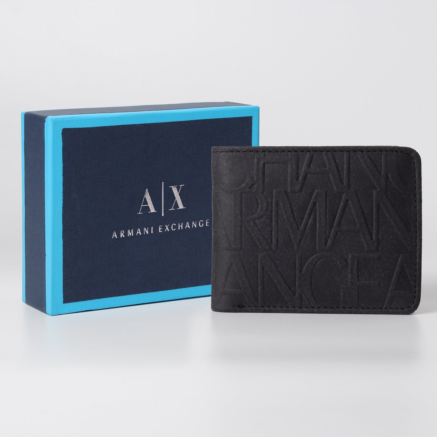 Matte Black Oversized Logo Wallet