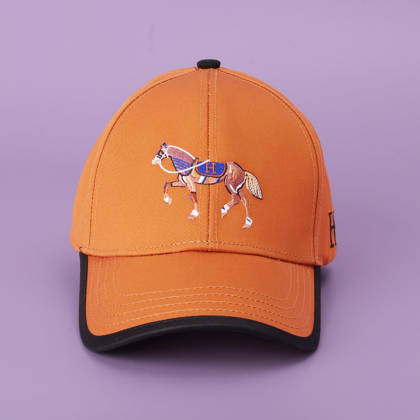 Hermès Horse Embroidered Cap