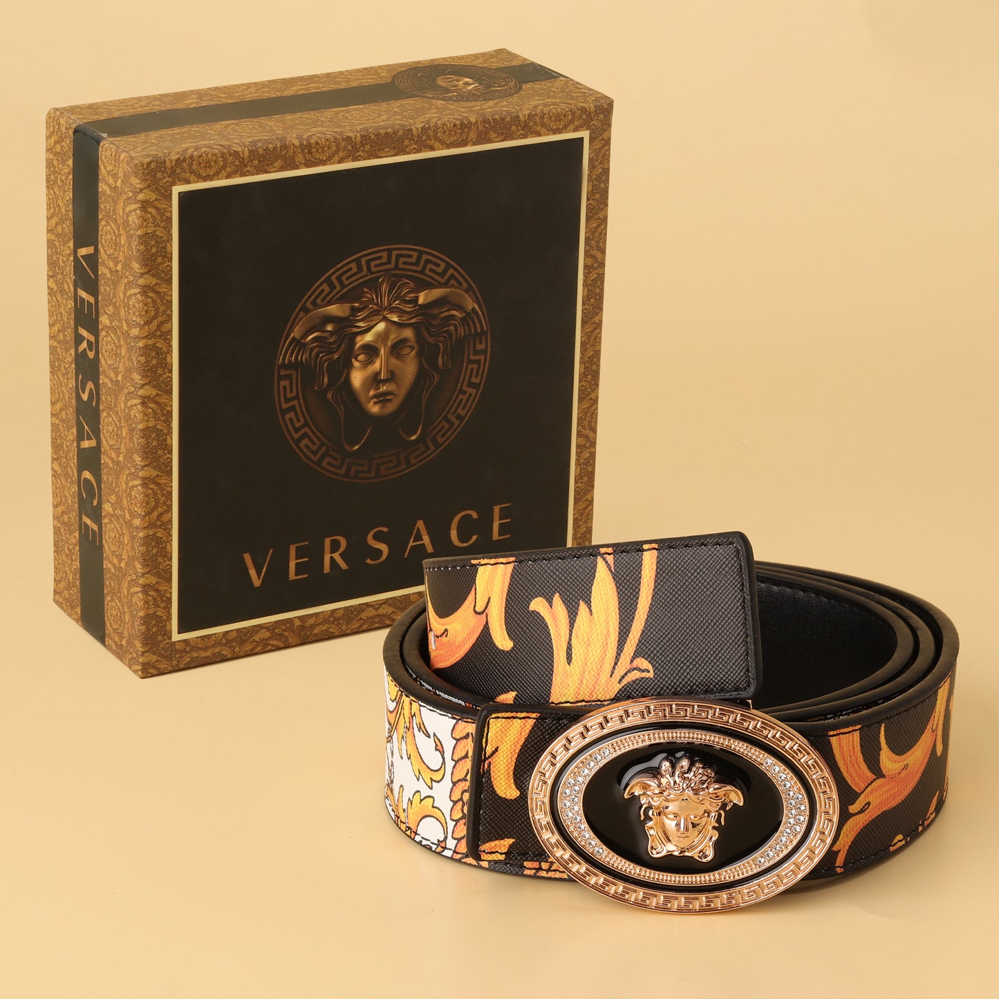 Baroque Medusa Buckle Belt
