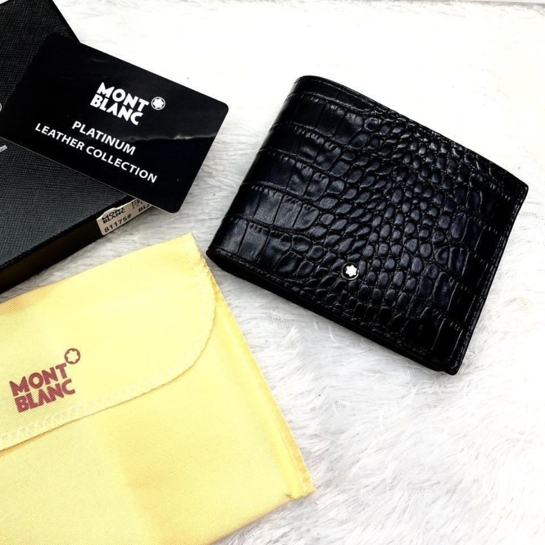 Montblanc Croco-Embossed Leather Wallet