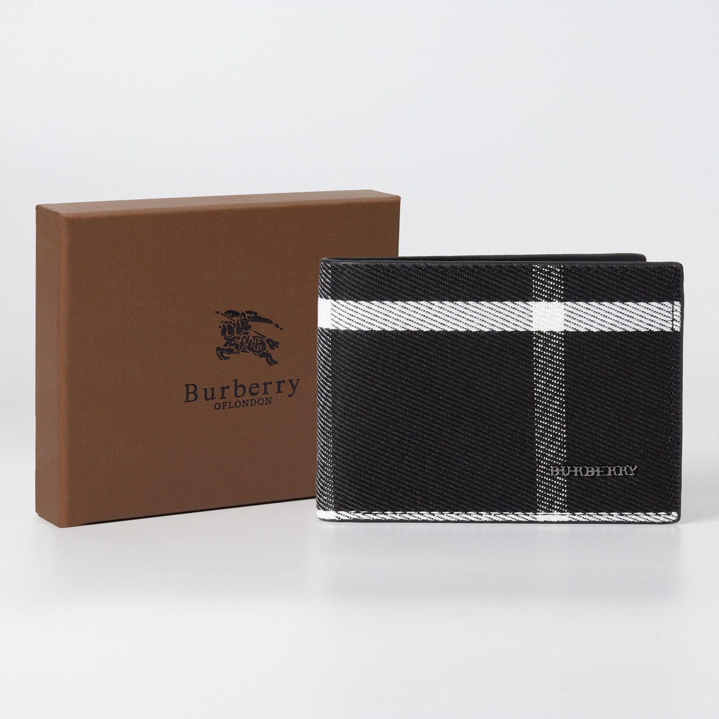 Black & White Icon Stripe Wallet