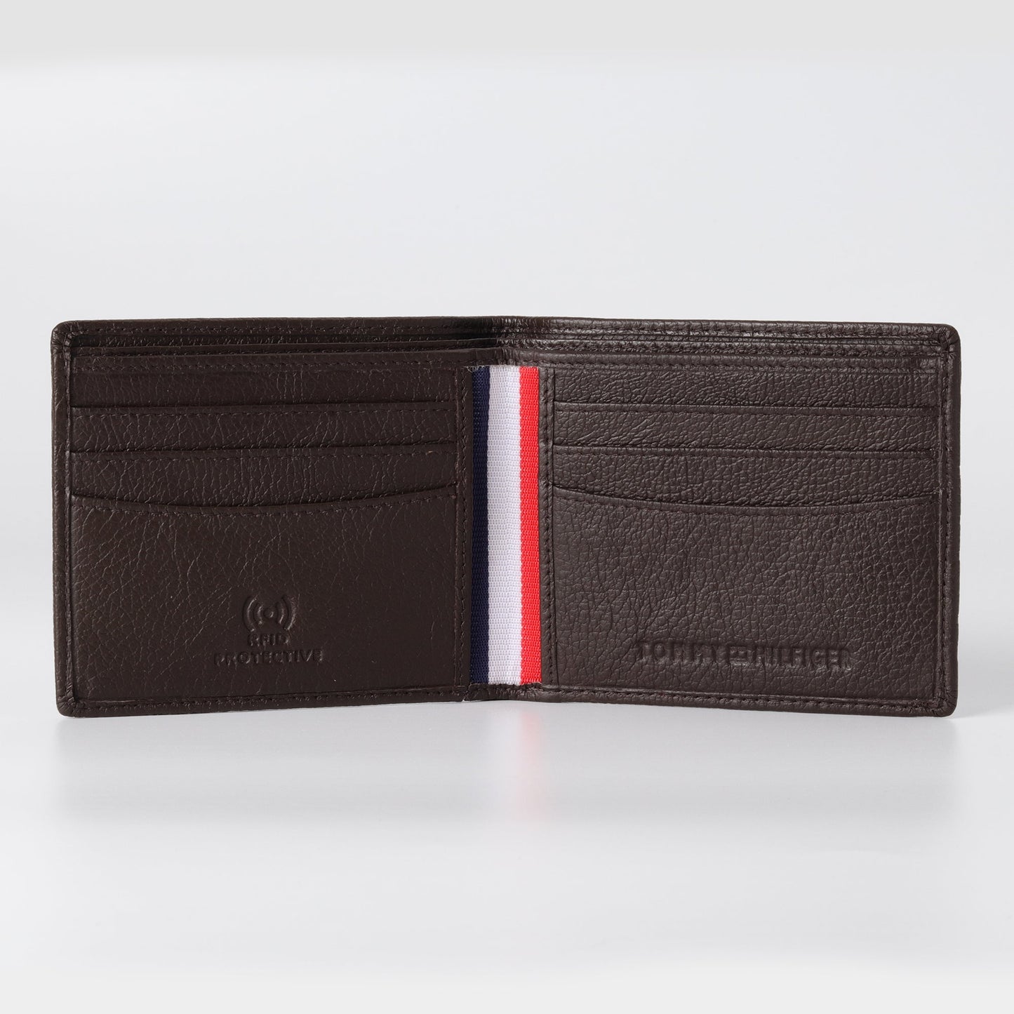 Embossed Monogram Wallet in Cocoa Brown