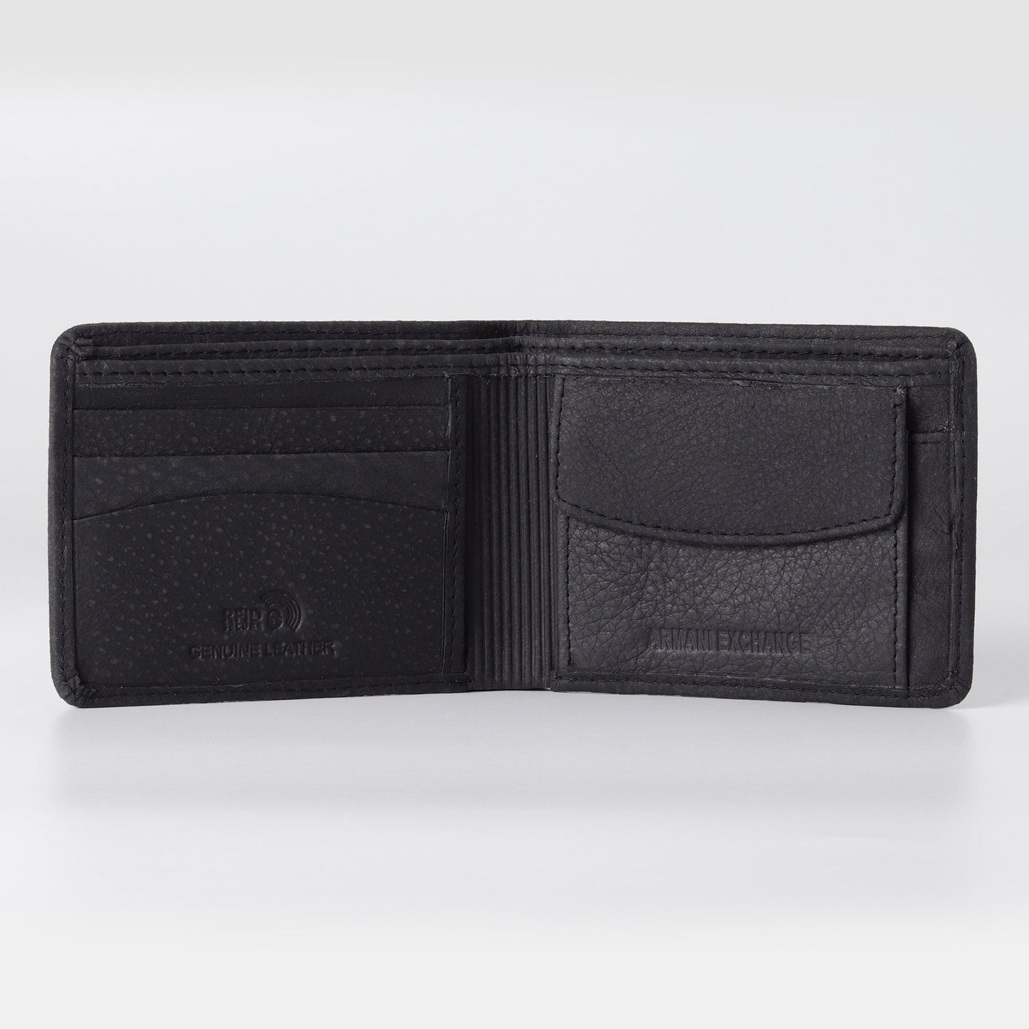 Matte Black Oversized Logo Wallet