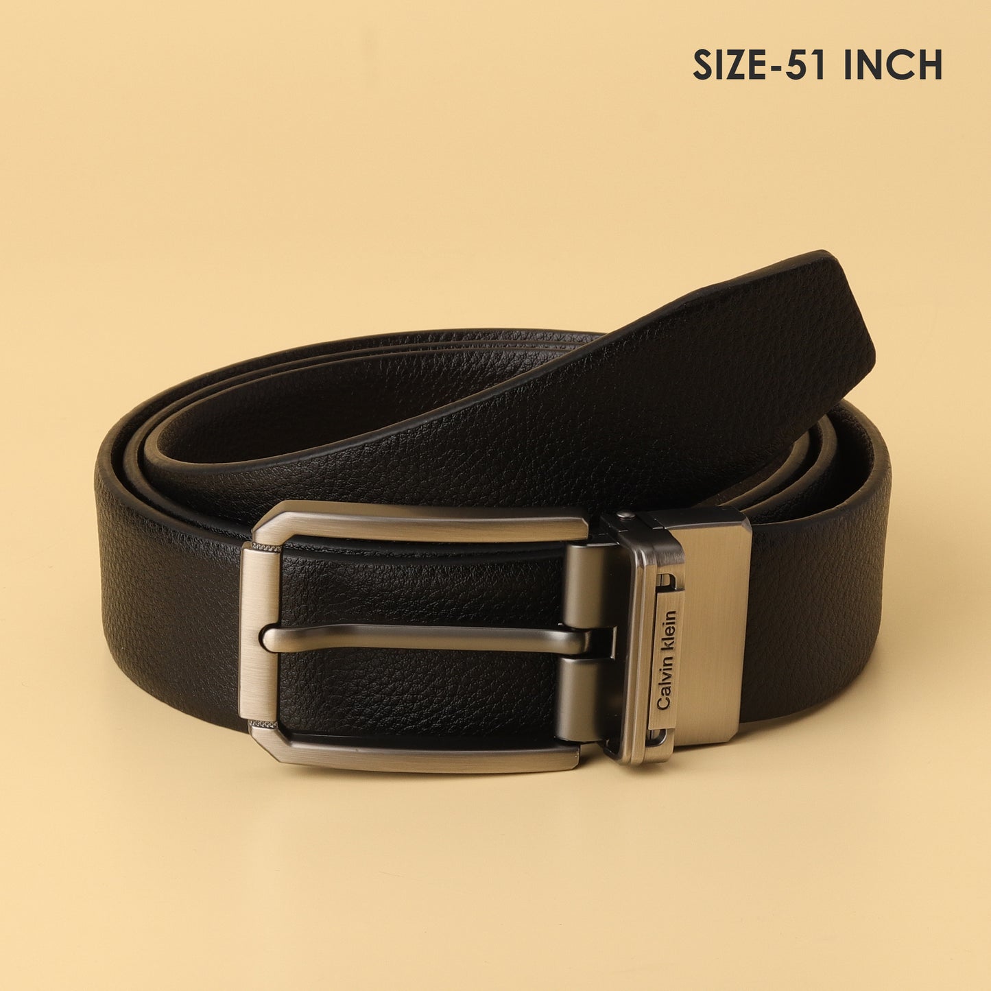 Klein Reversible Leather Belt with Classic Pin Buckle