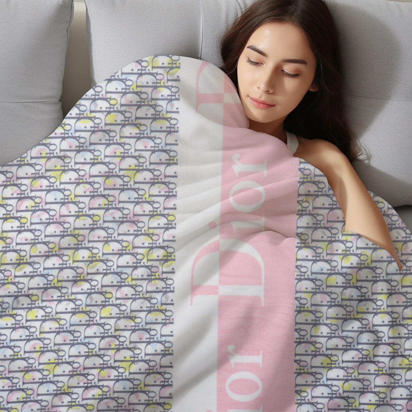 Soft Bloom Pastel AC Blanket