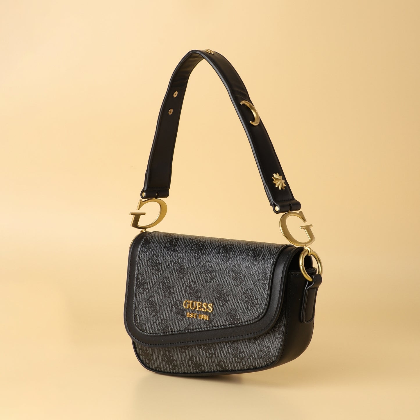 Black Monogram Shoulder Bag