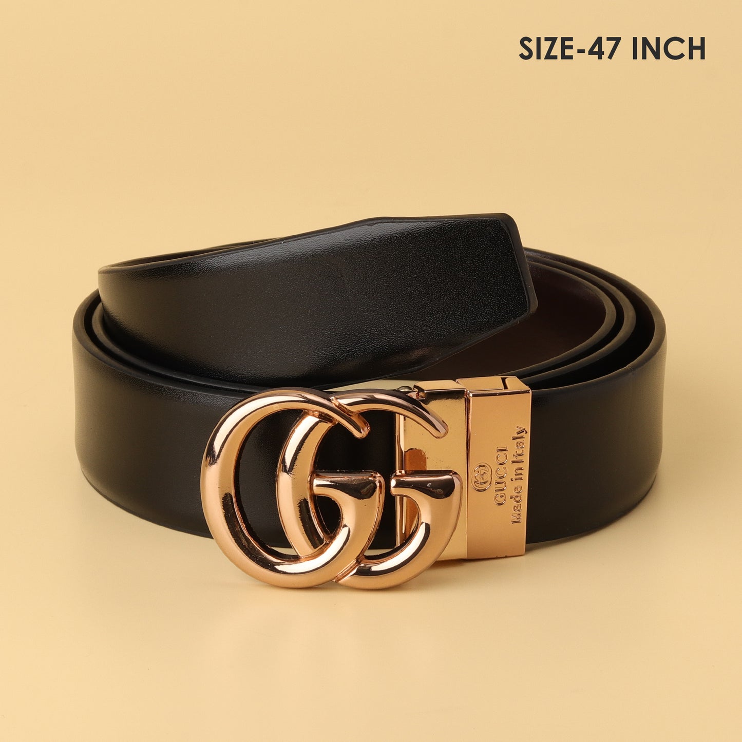 Rose Gold GG Buckle Belt