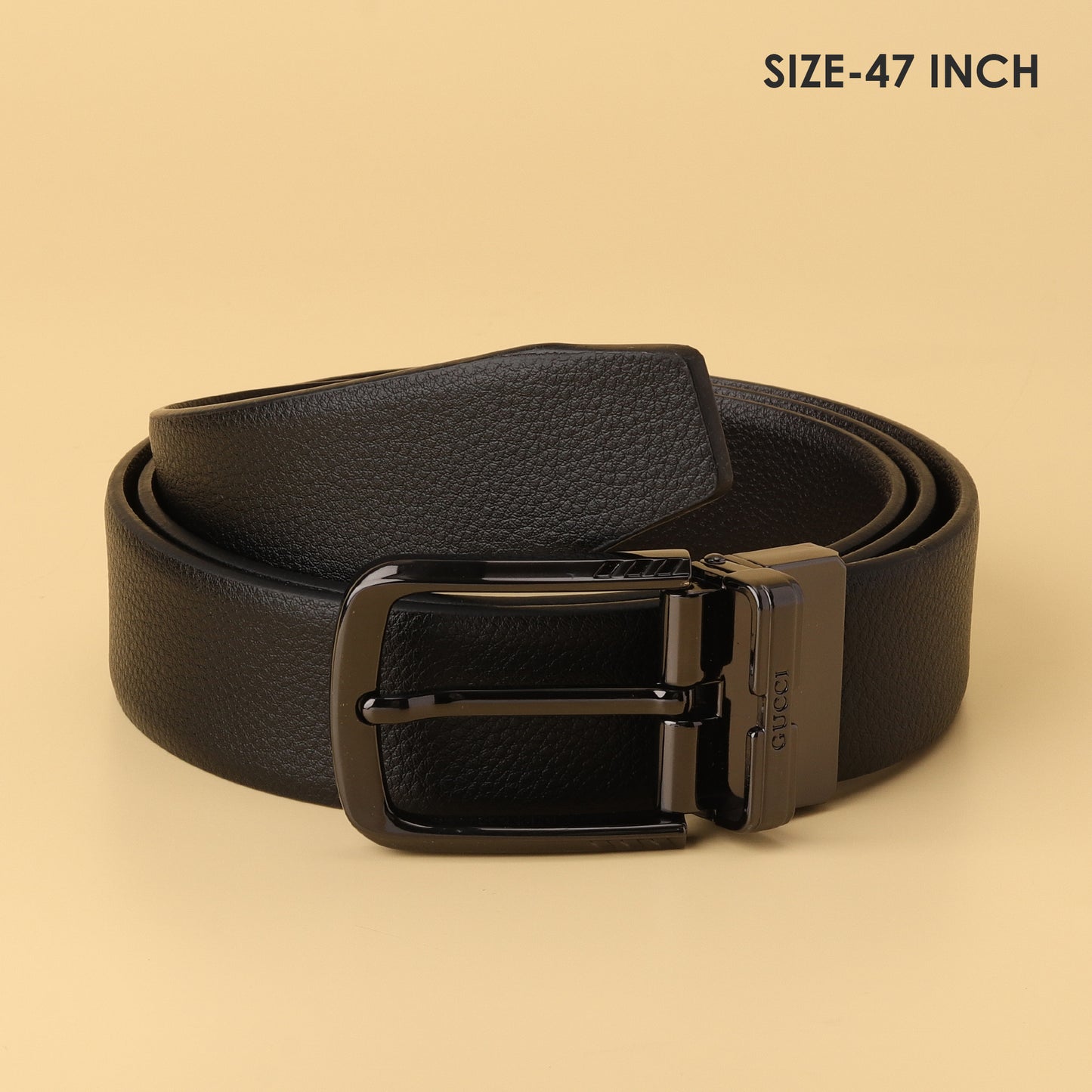 Black Metal Pin Buckle Belt