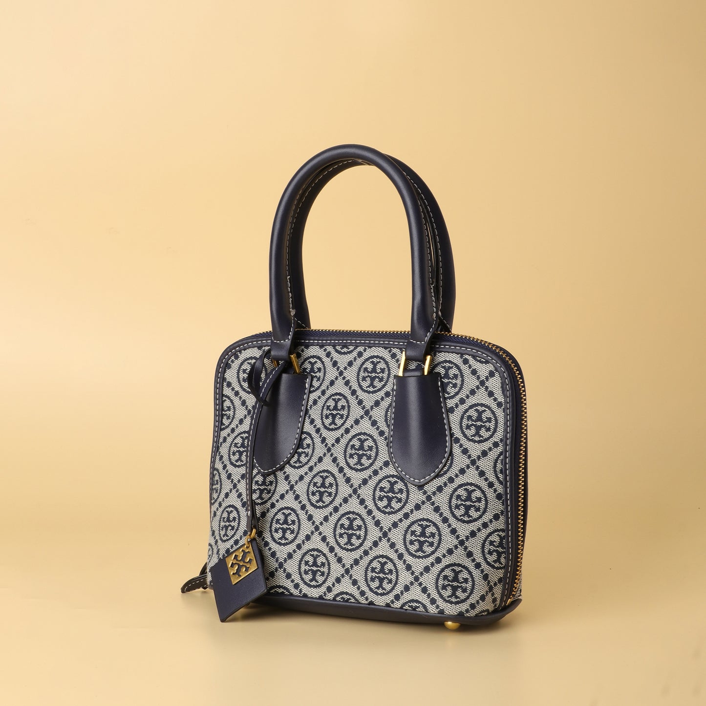 Burch Gemini Link Canvas Satchel in Navy