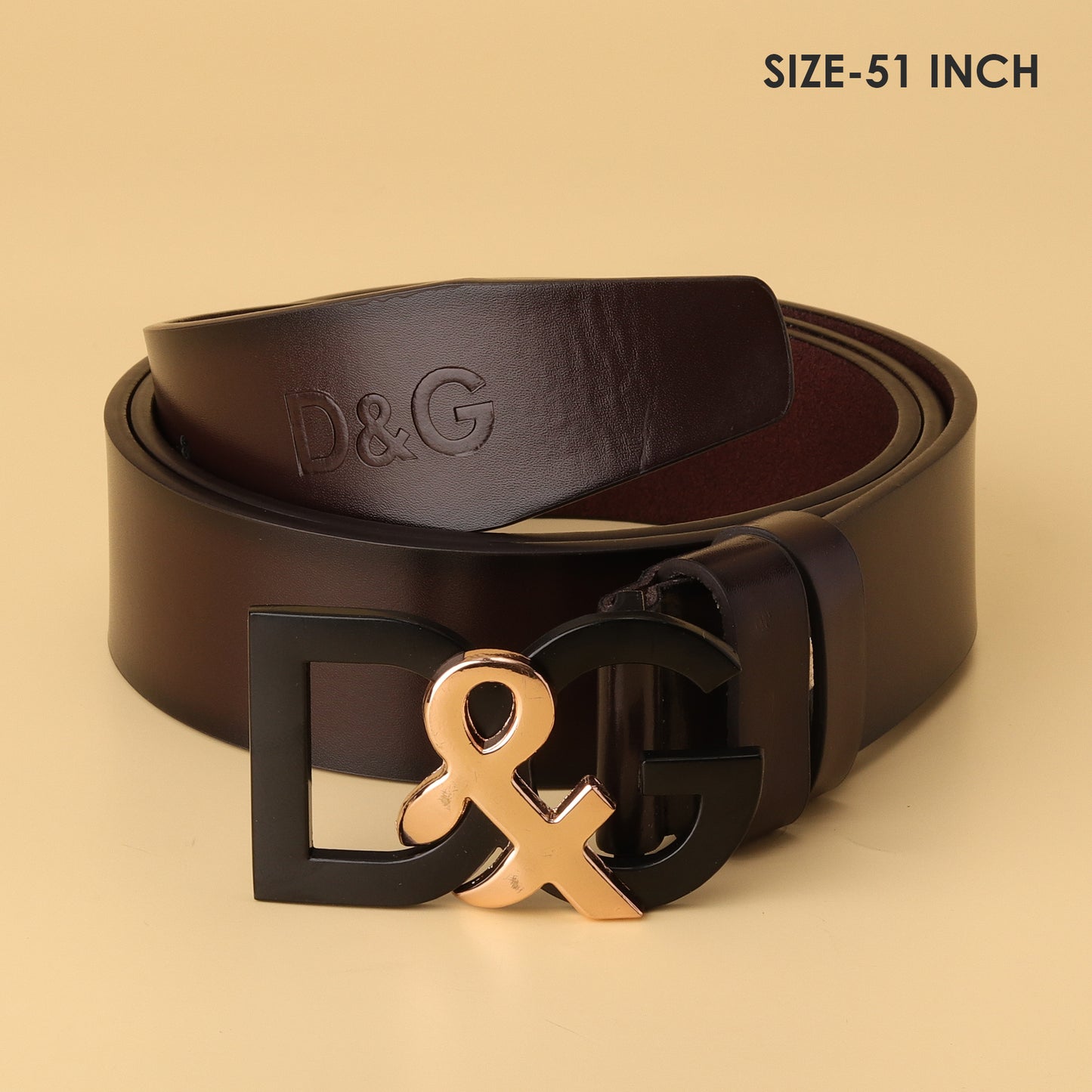 Gabbana Classic Brown Leather Belt