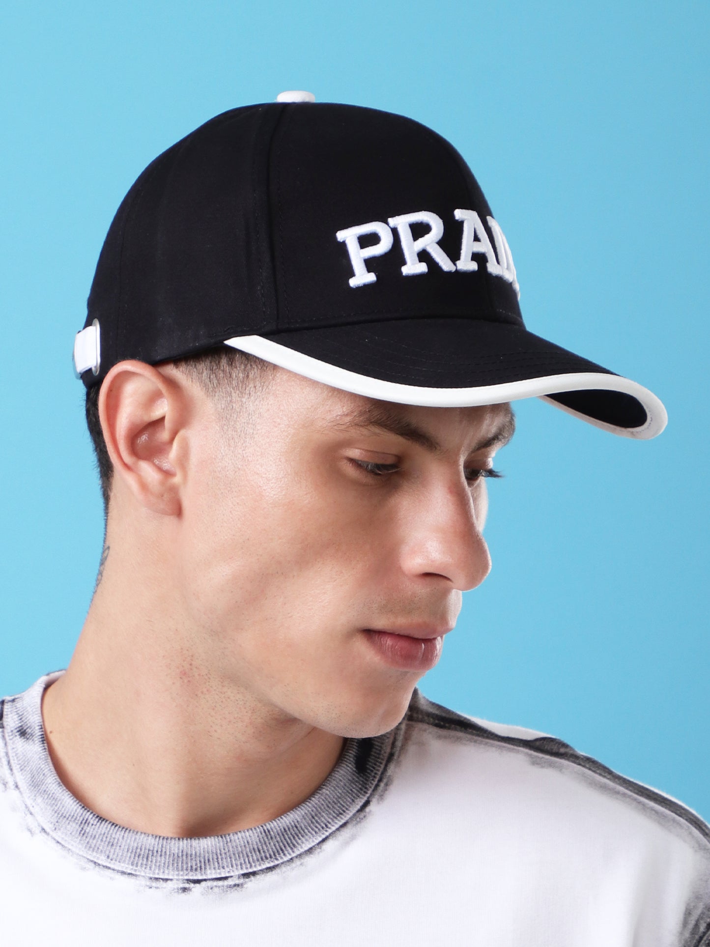 Bold Black & White Baseball Cap