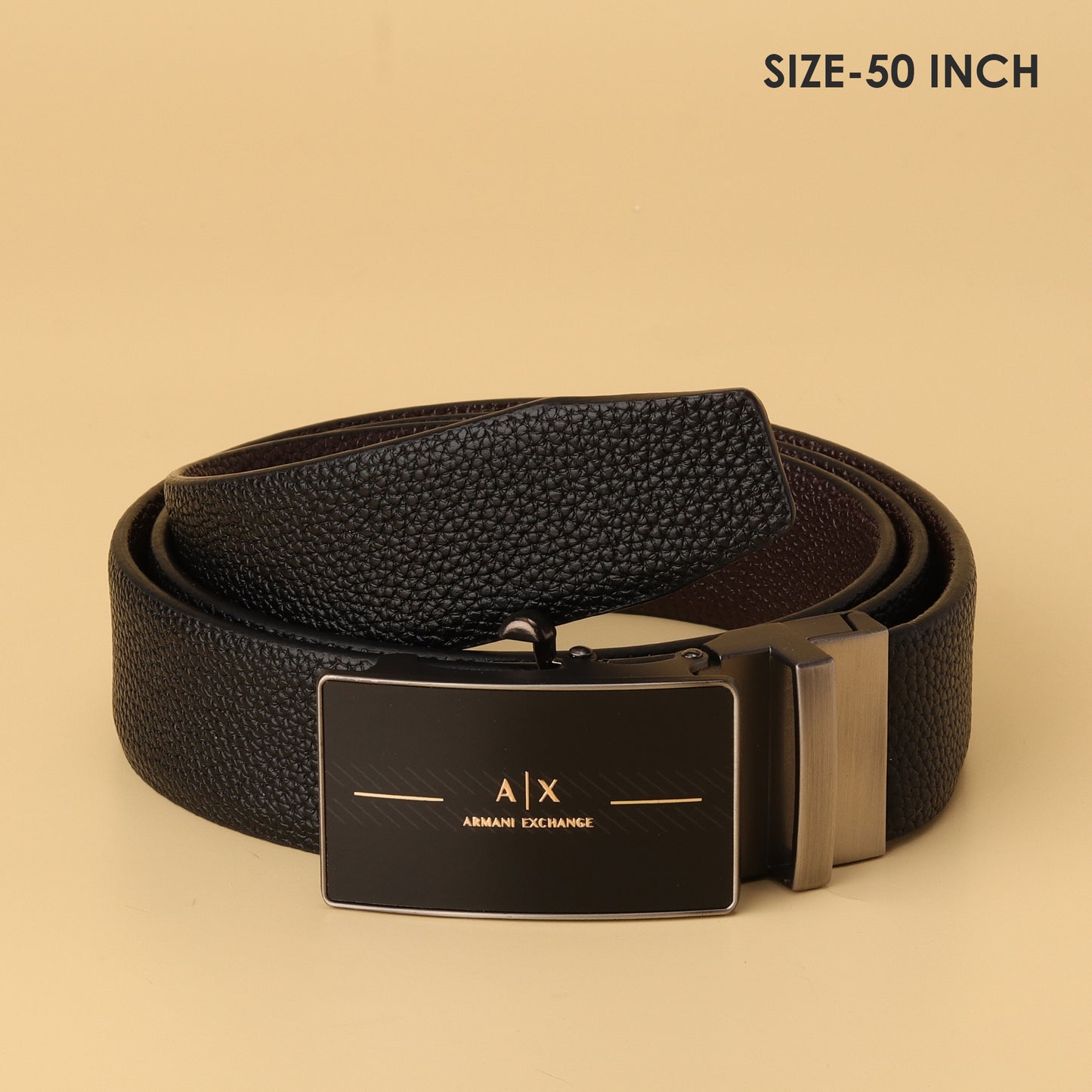 Exchange Reversible Textured Leather Belt