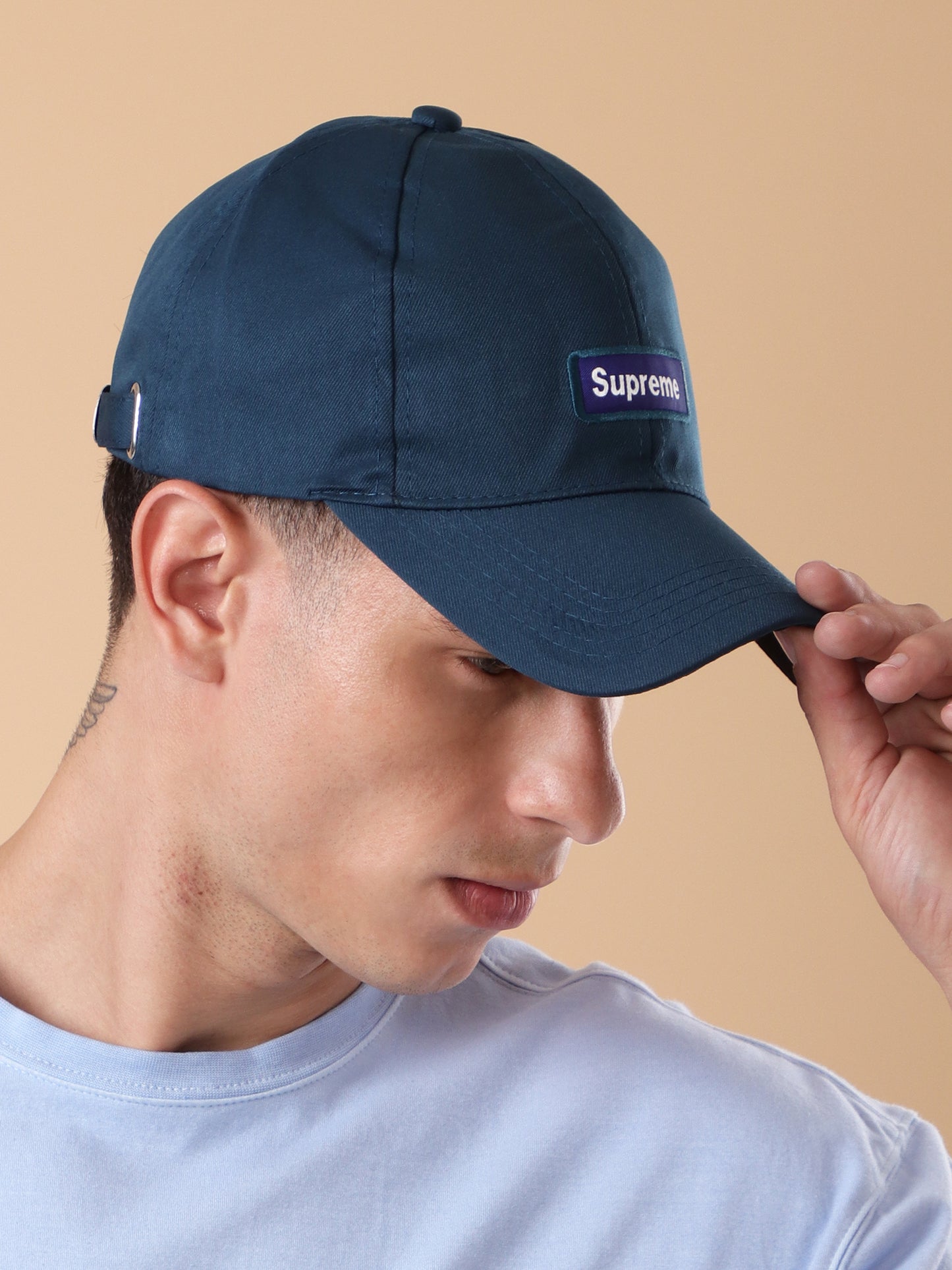 Supreme Classic Navy Blue Cap – Streetwear Essential