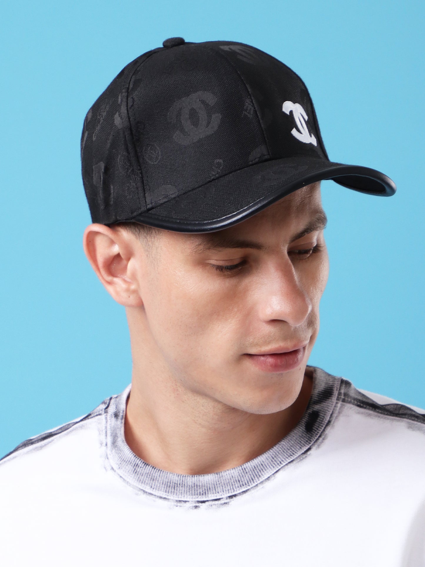 Classic Black Monogram Baseball Cap