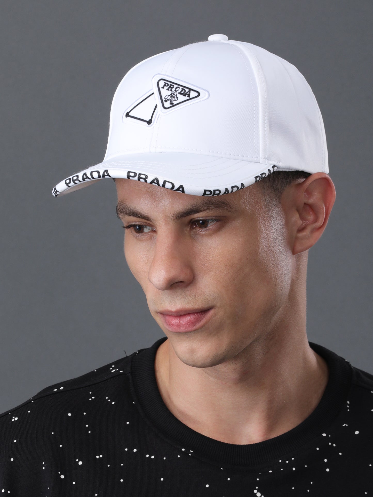 Prada White Luxury Baseball Cap