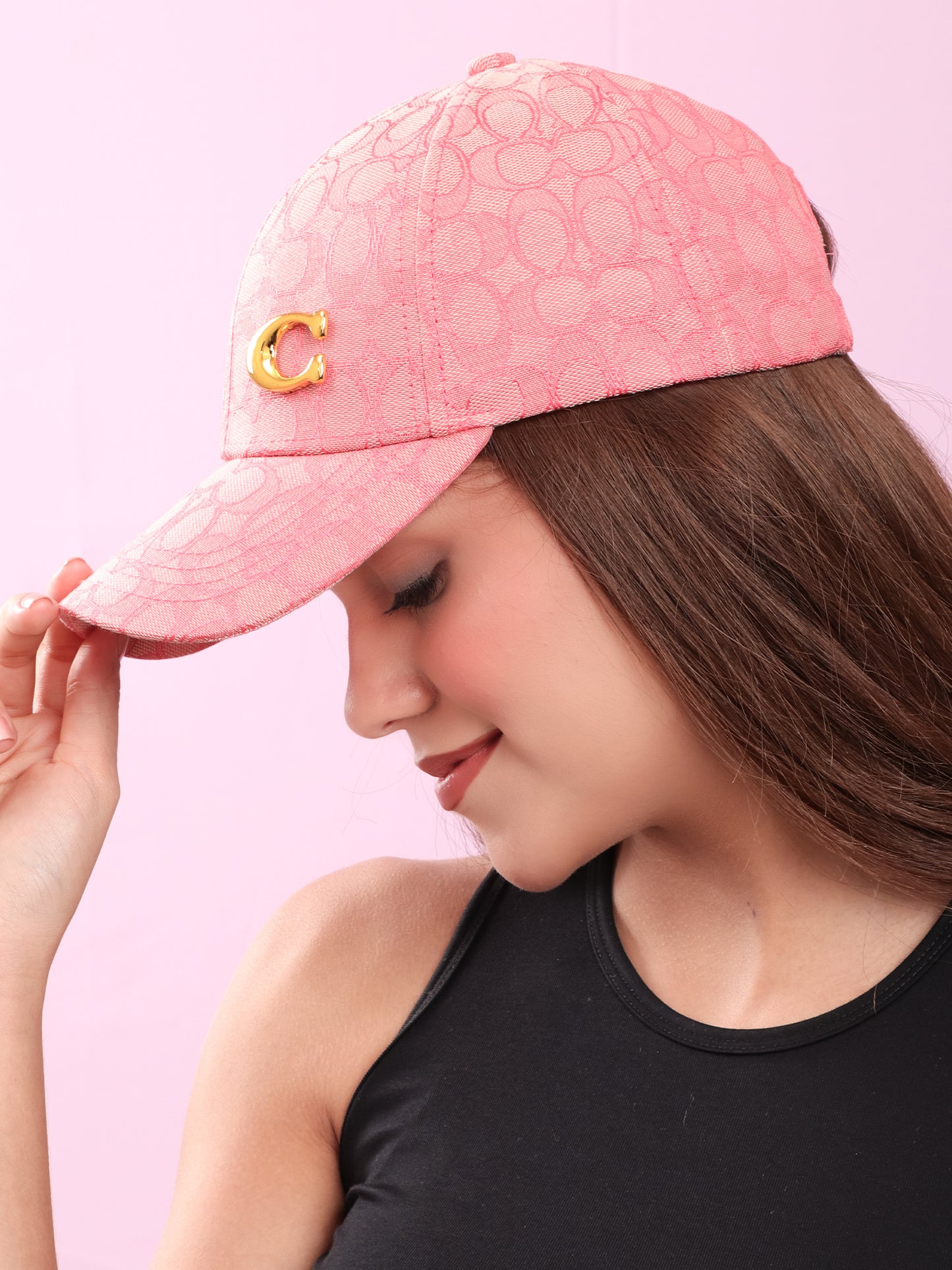 Blush Pink Monogram Cap