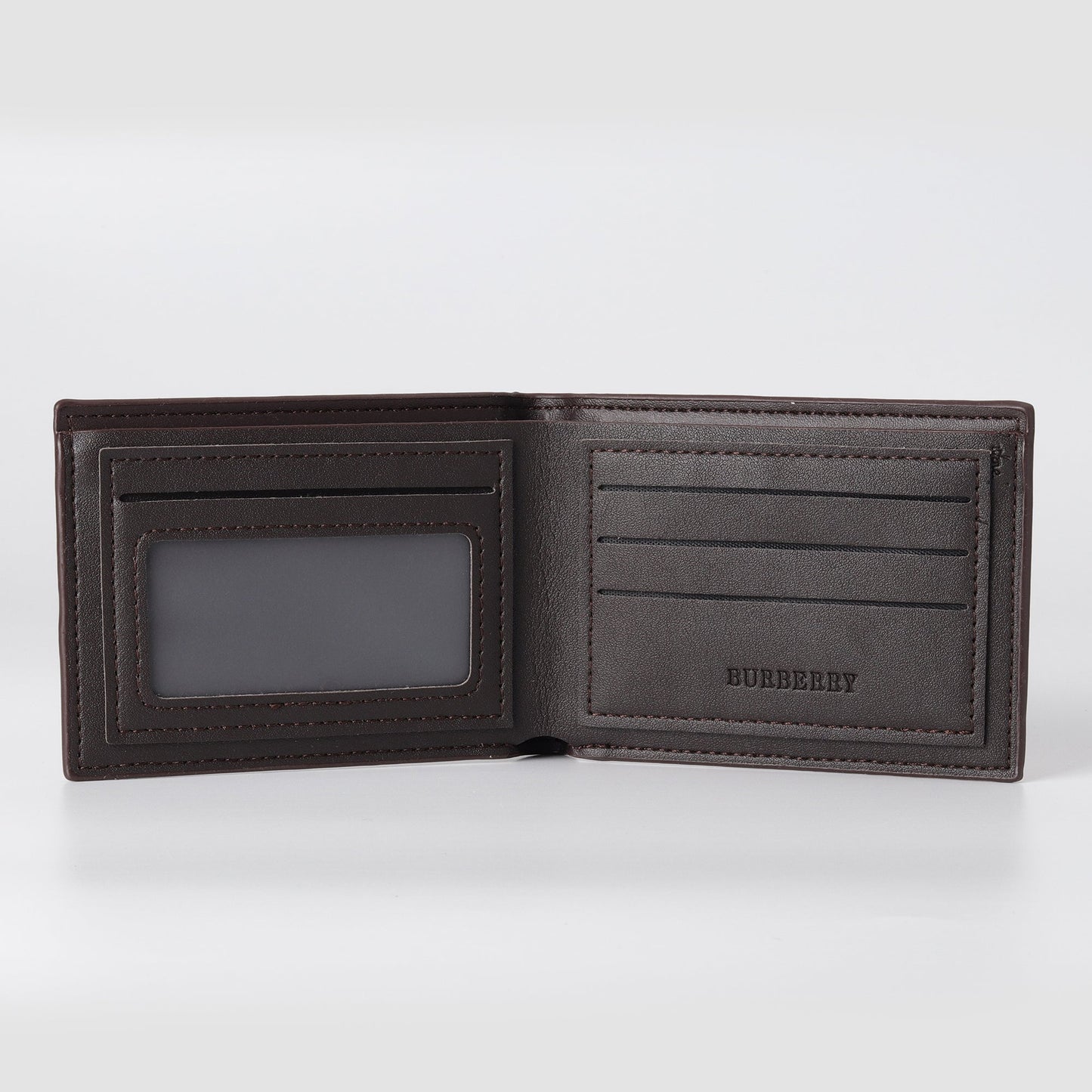 Vintage Check Wallet with Red Accent