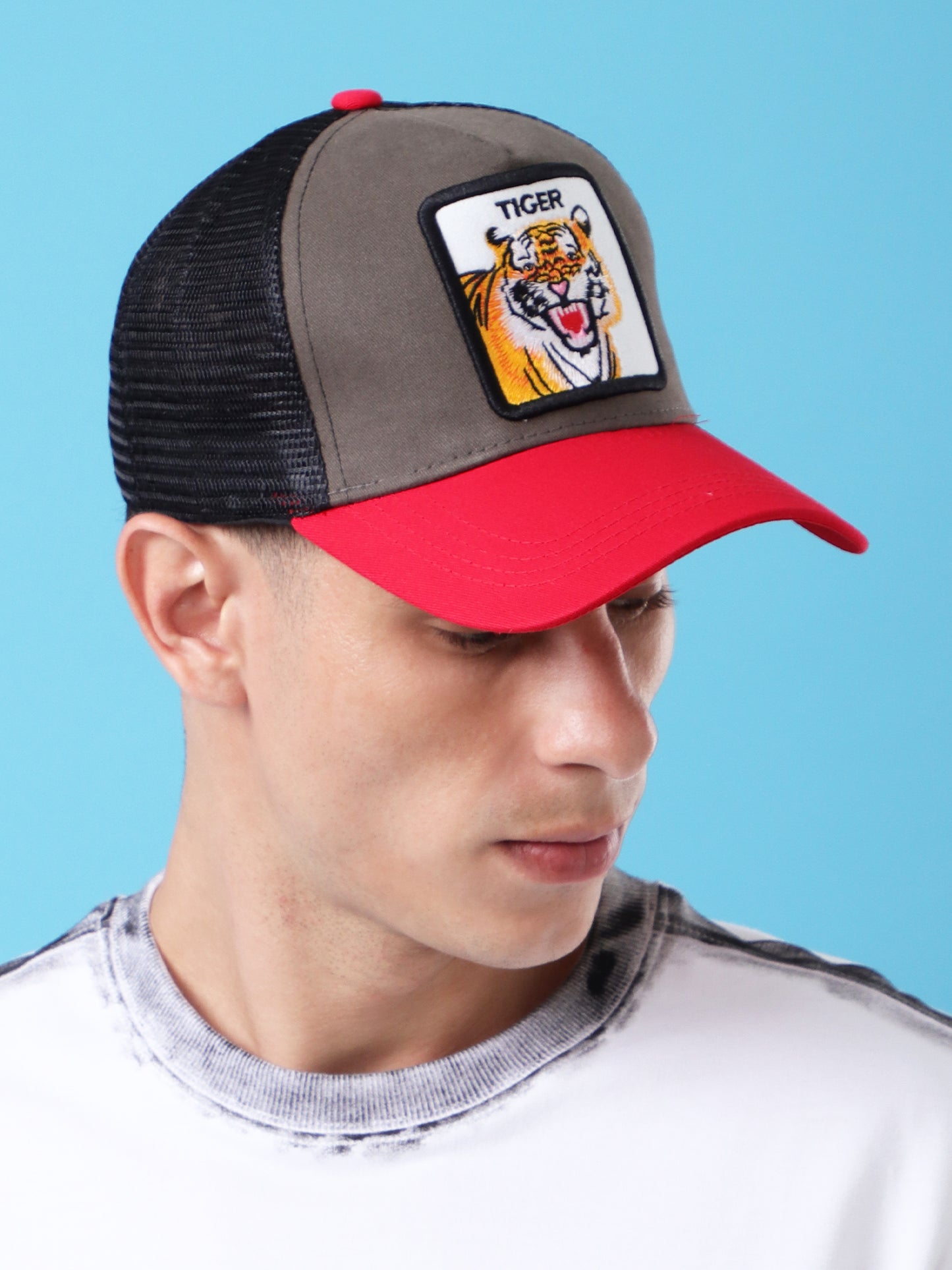 Tiger Patch Trucker Cap