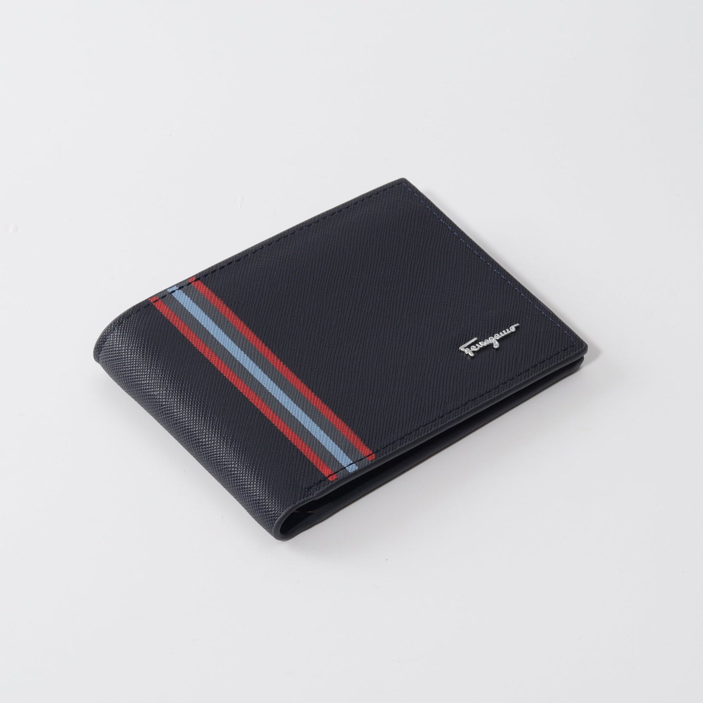 Navy Stripe Accent Wallet