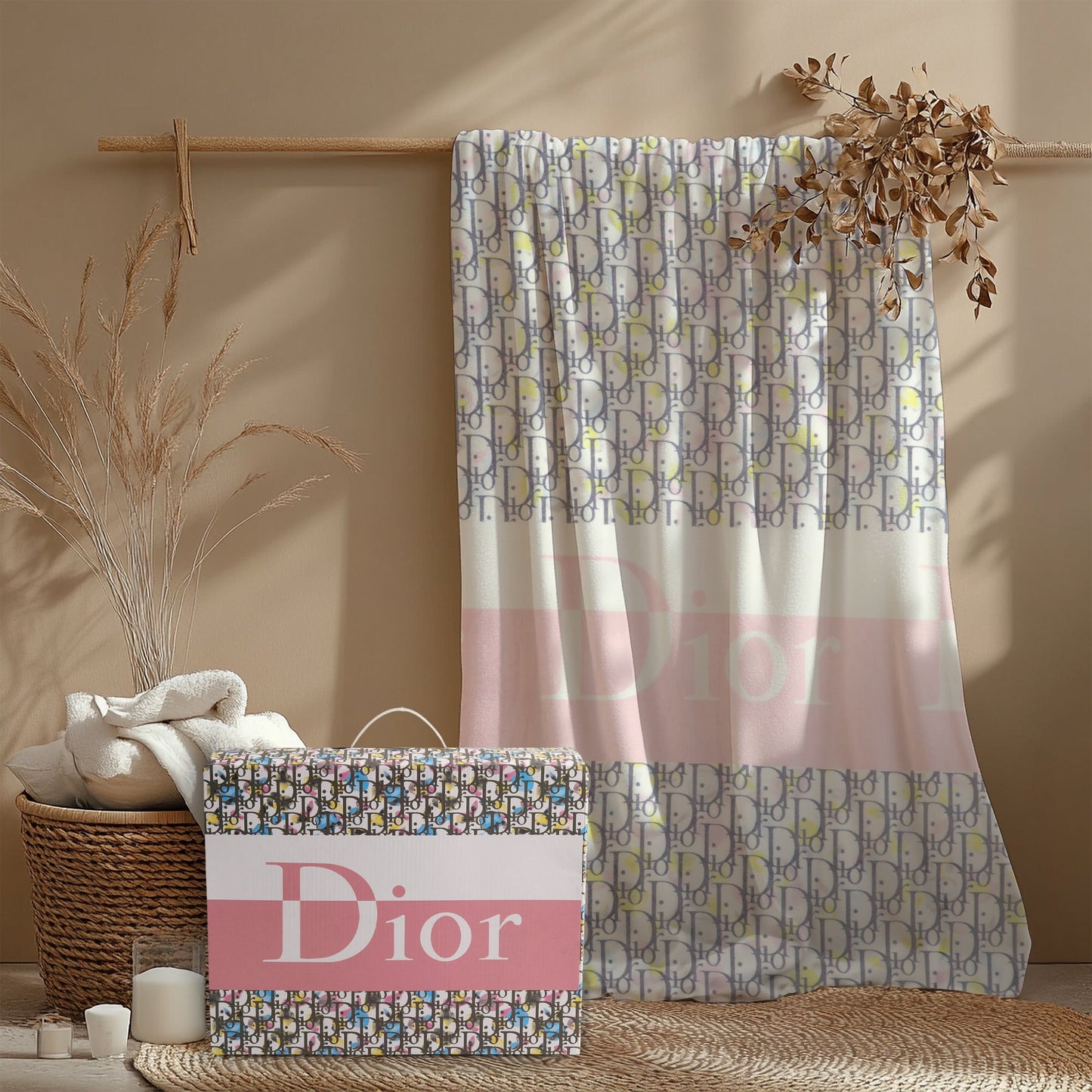 Soft Bloom Pastel AC Blanket