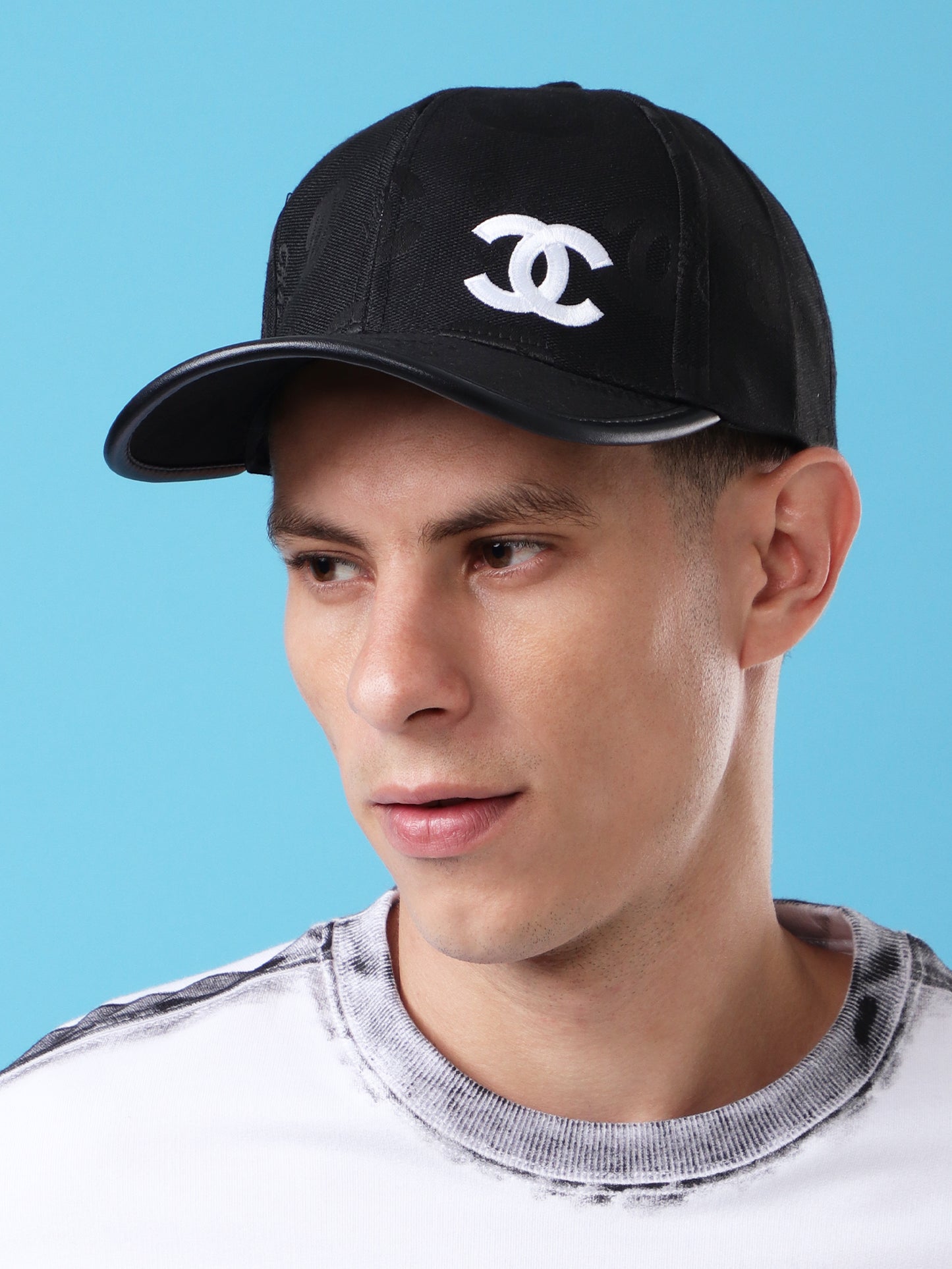 Classic Black Monogram Baseball Cap