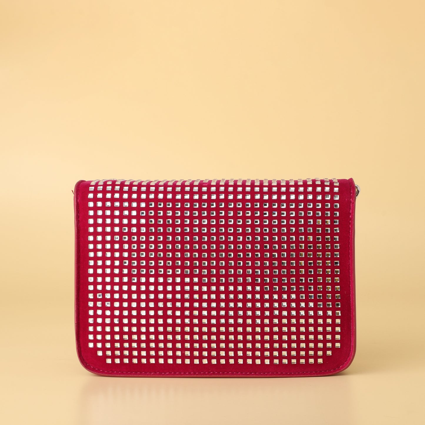 Red Velvet Crystal TB Shoulder Bag