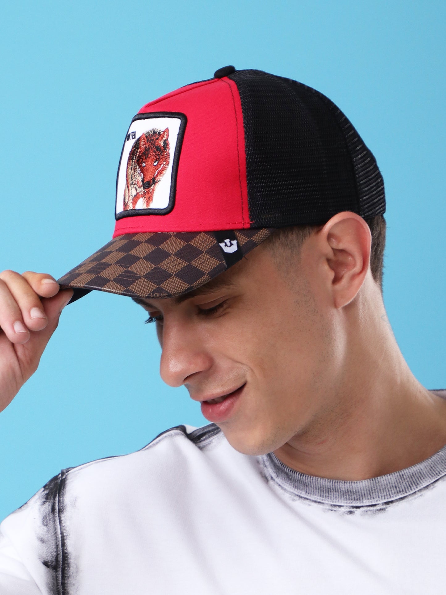 Hunter Wolf Embroidered Trucker Cap