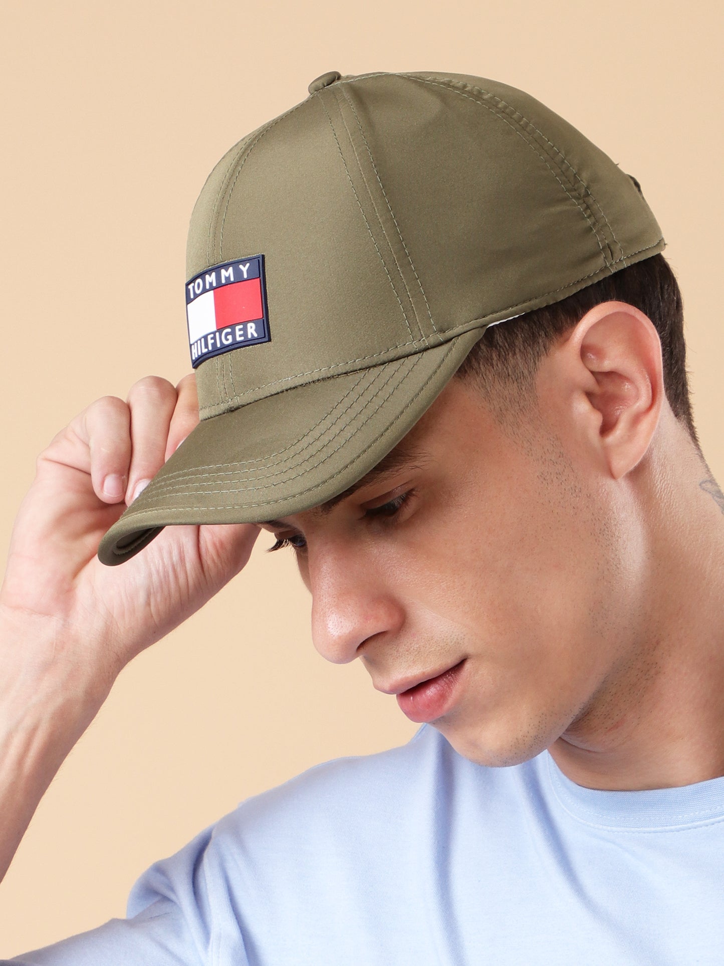 Hilfiger Olive Green Classic Logo Cap