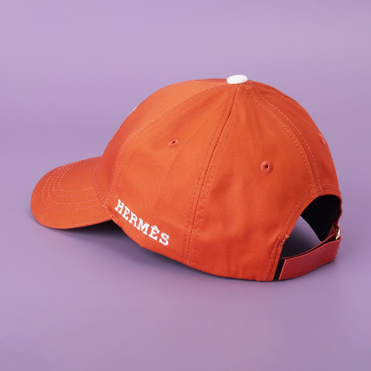 Hermès Orange Crest Cap