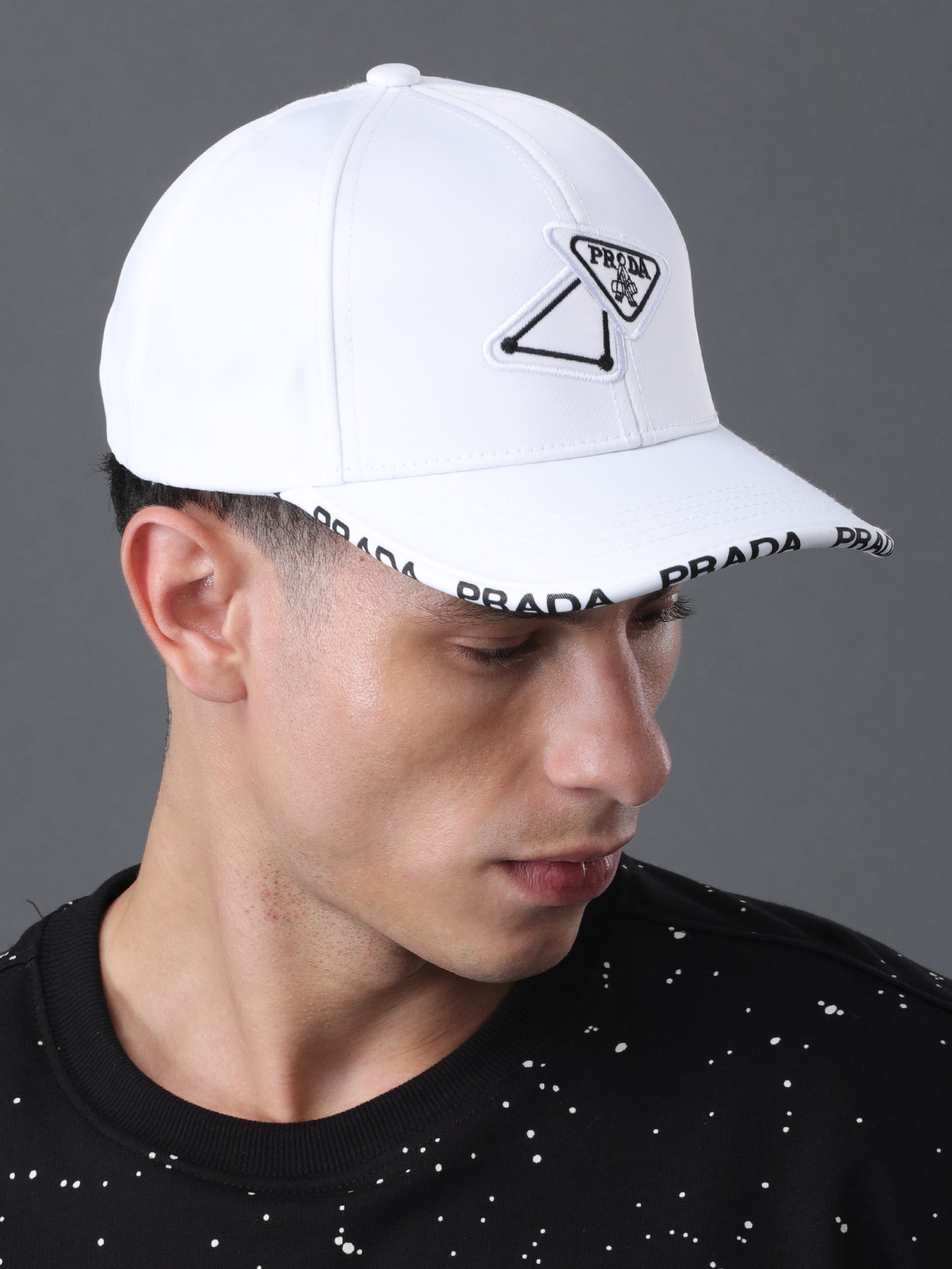 Prada White Luxury Baseball Cap
