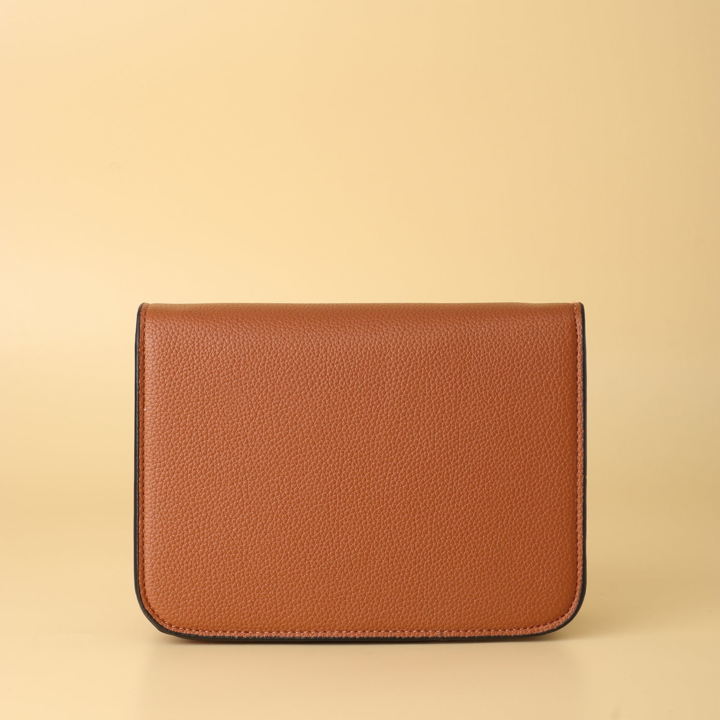 TB Leather Crossbody Bag in Tan