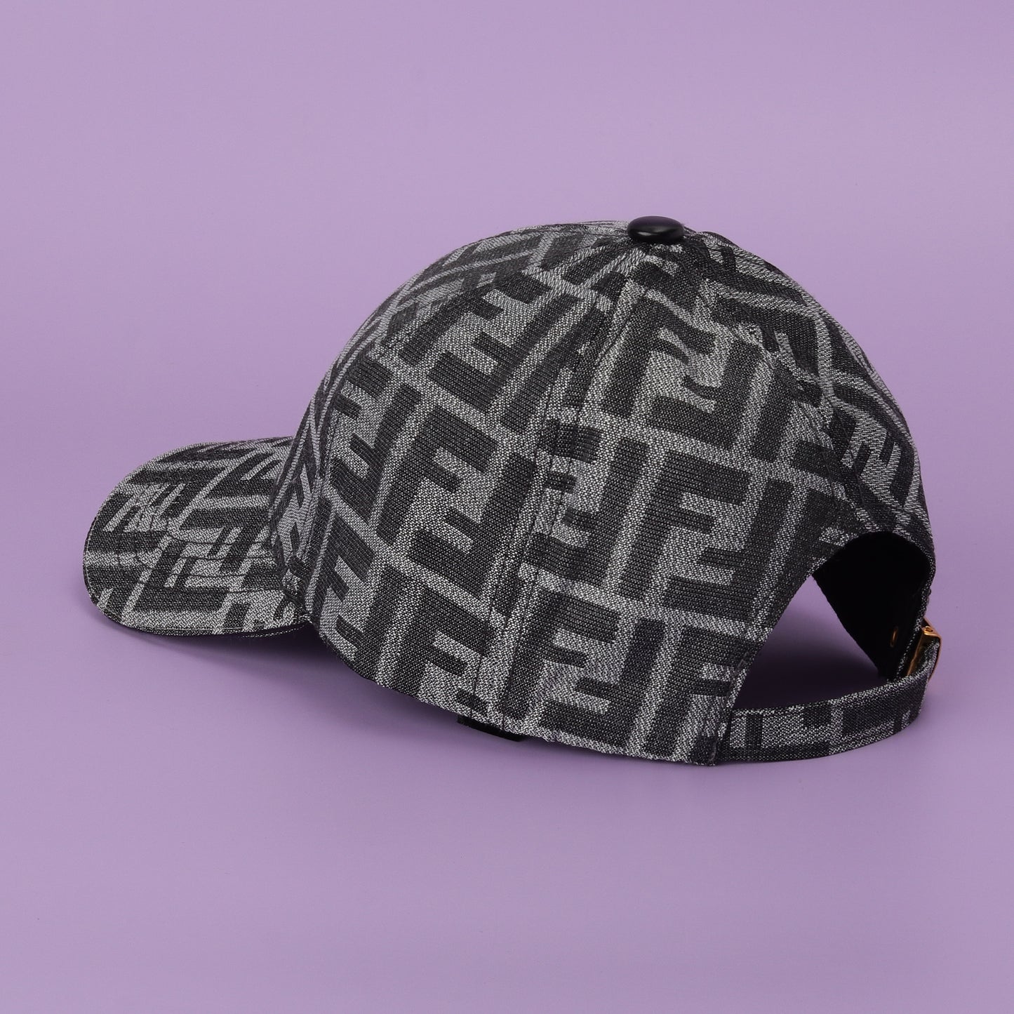 Monogram Grey-Black Cap