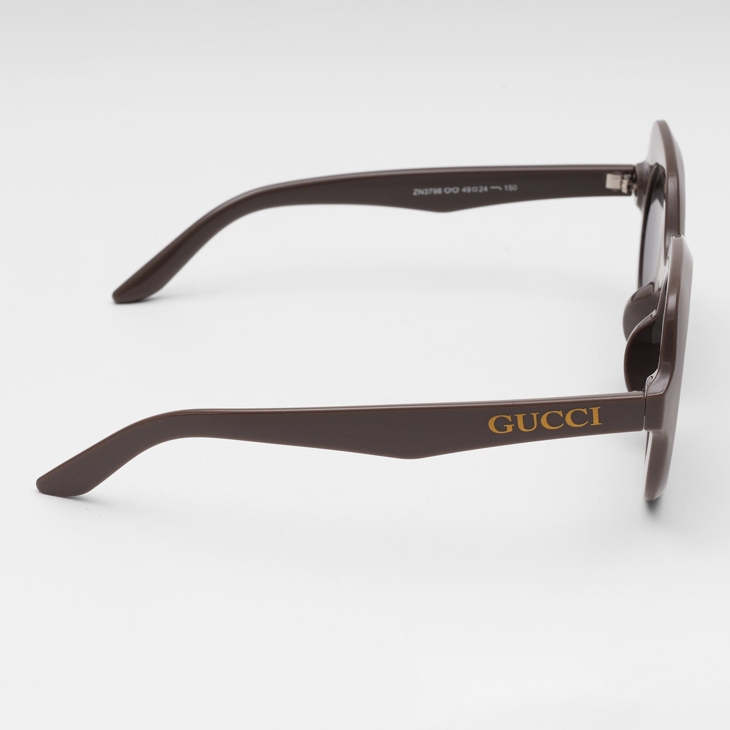 Retro Round Sunglasses in Mocha Brown