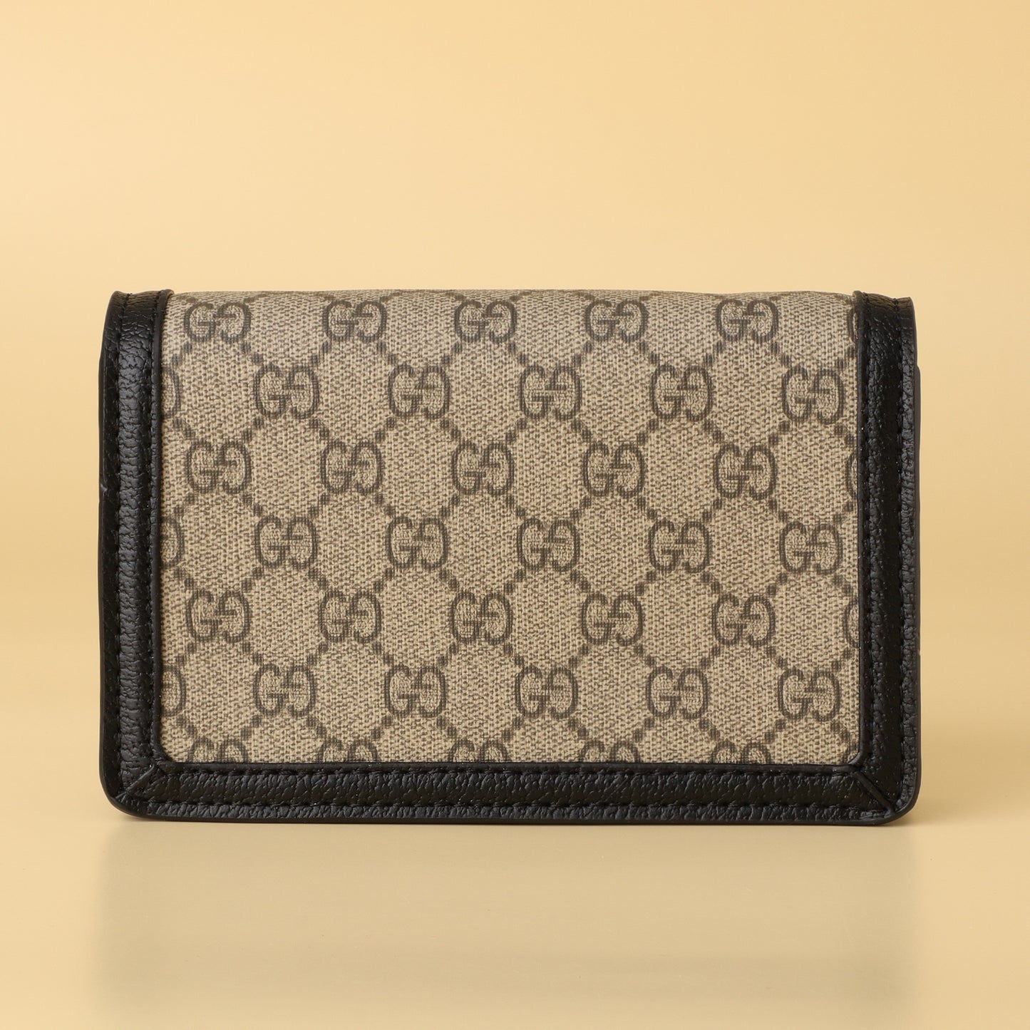 GG Supreme Beige & Black Mini Shoulder Bag
